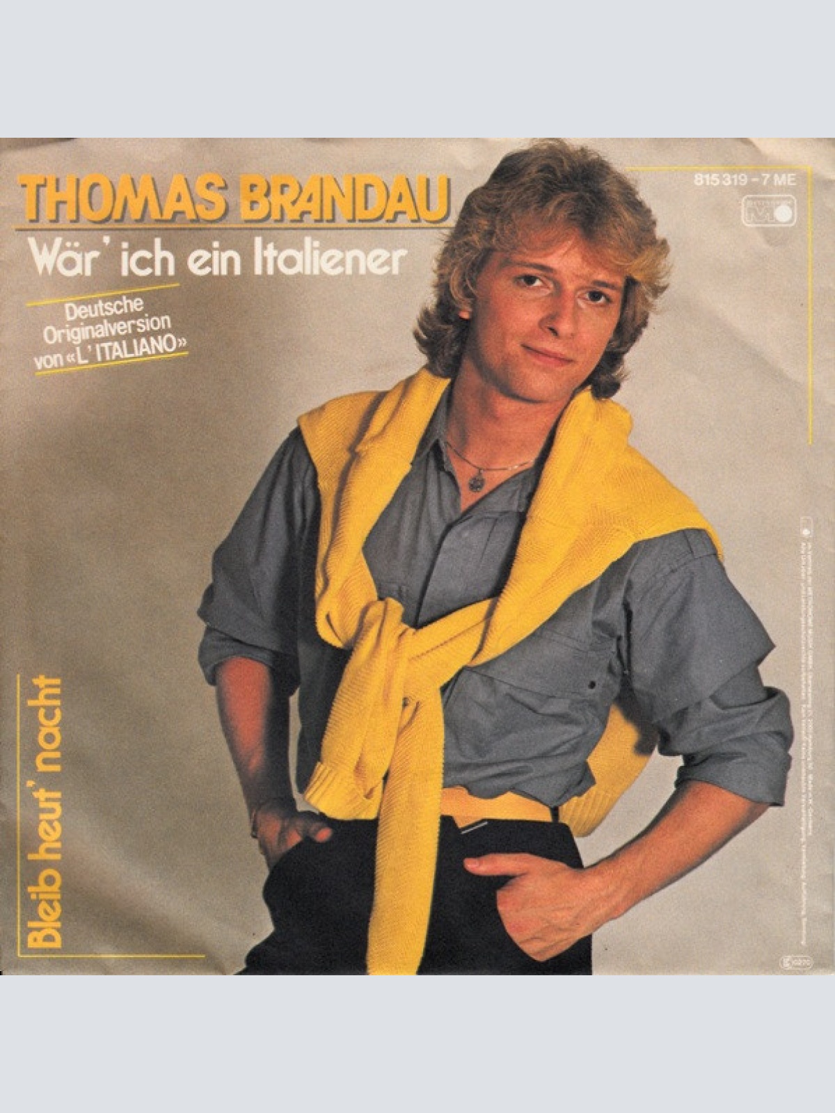 Vinyl / Thomas Brandau - Wär' Ich Ein Italiener