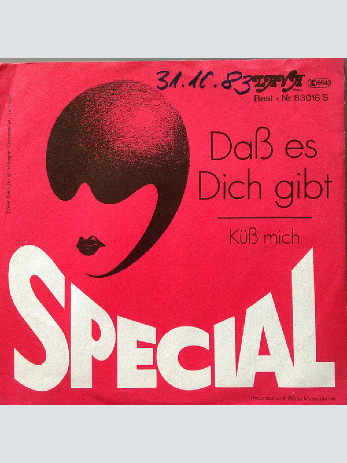 Vinyl / Special (7) - Daß Es Dich Gibt