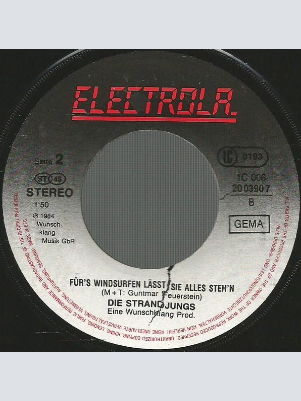 Vinyl / Die Strandjungs* - Kleines Rotes Cabriolet