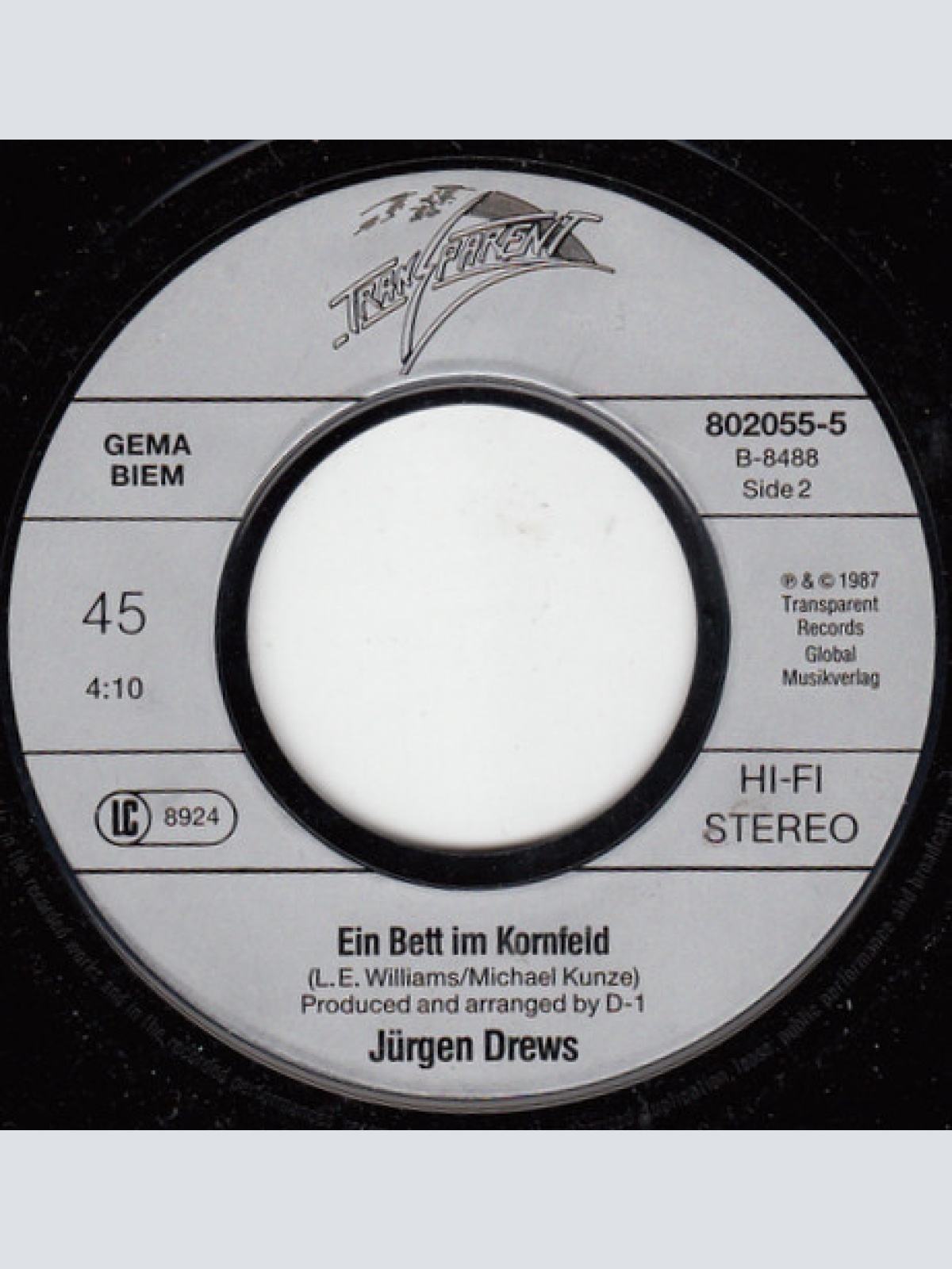 Vinyl / Jürgen Drews - Das Sommer Medley '87