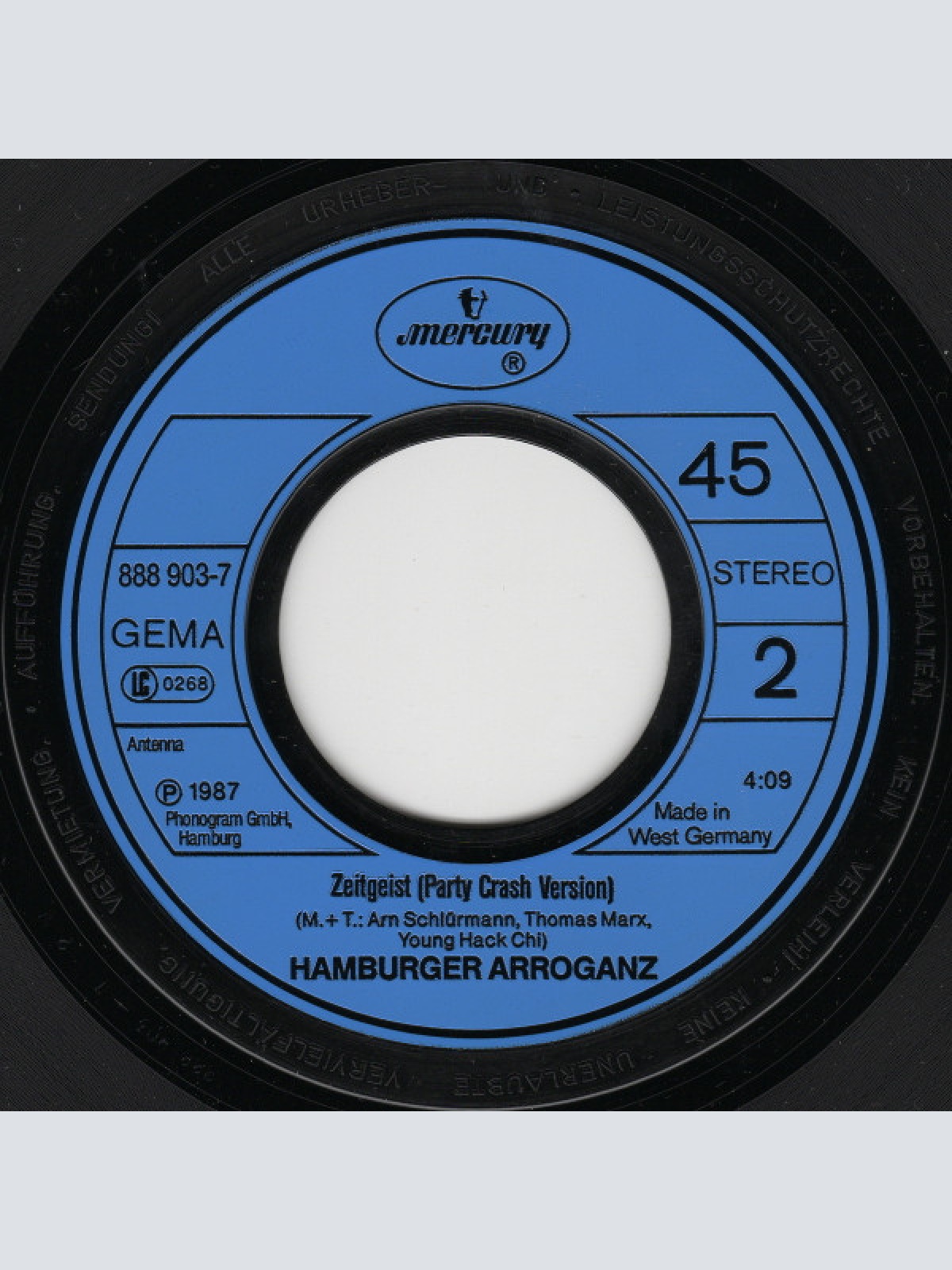 Vinyl / Hamburger Arroganz - Zeitgeist (Geister Dieser Zeit)