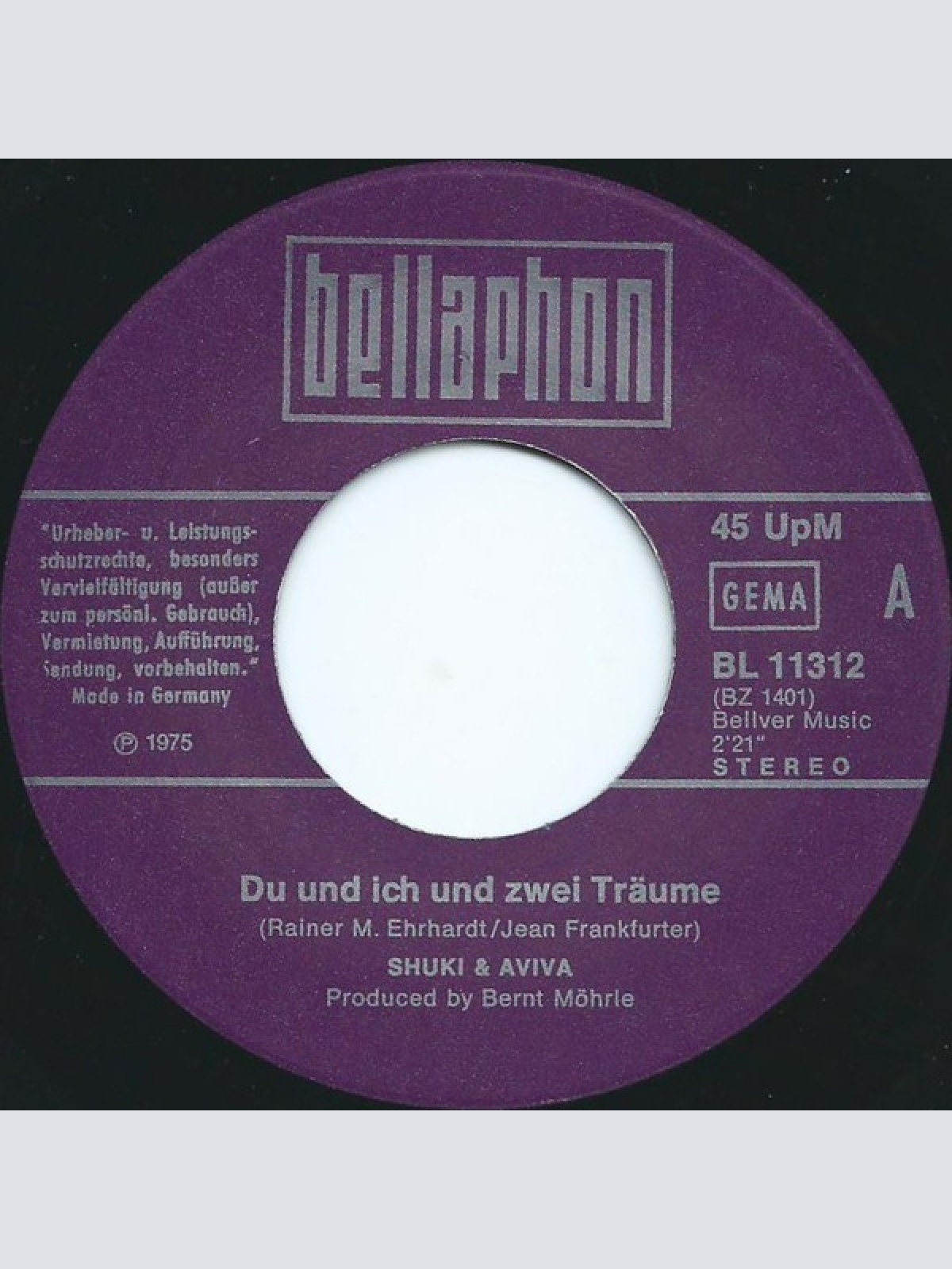 Vinyl / Shuki & Aviva* - Du Und Ich Und Zwei Träume