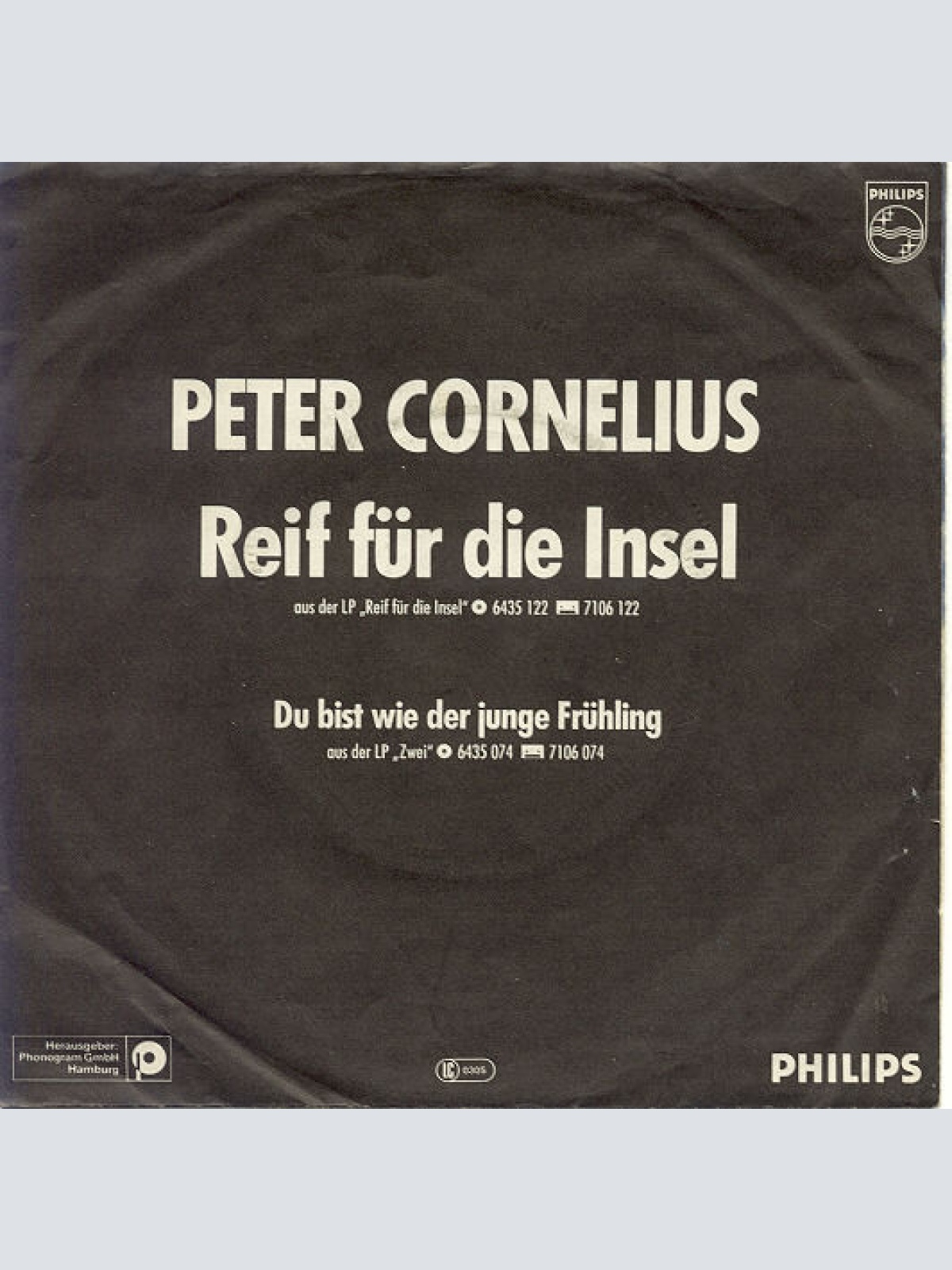 Vinyl / Peter Cornelius - Reif Für Die Insel
