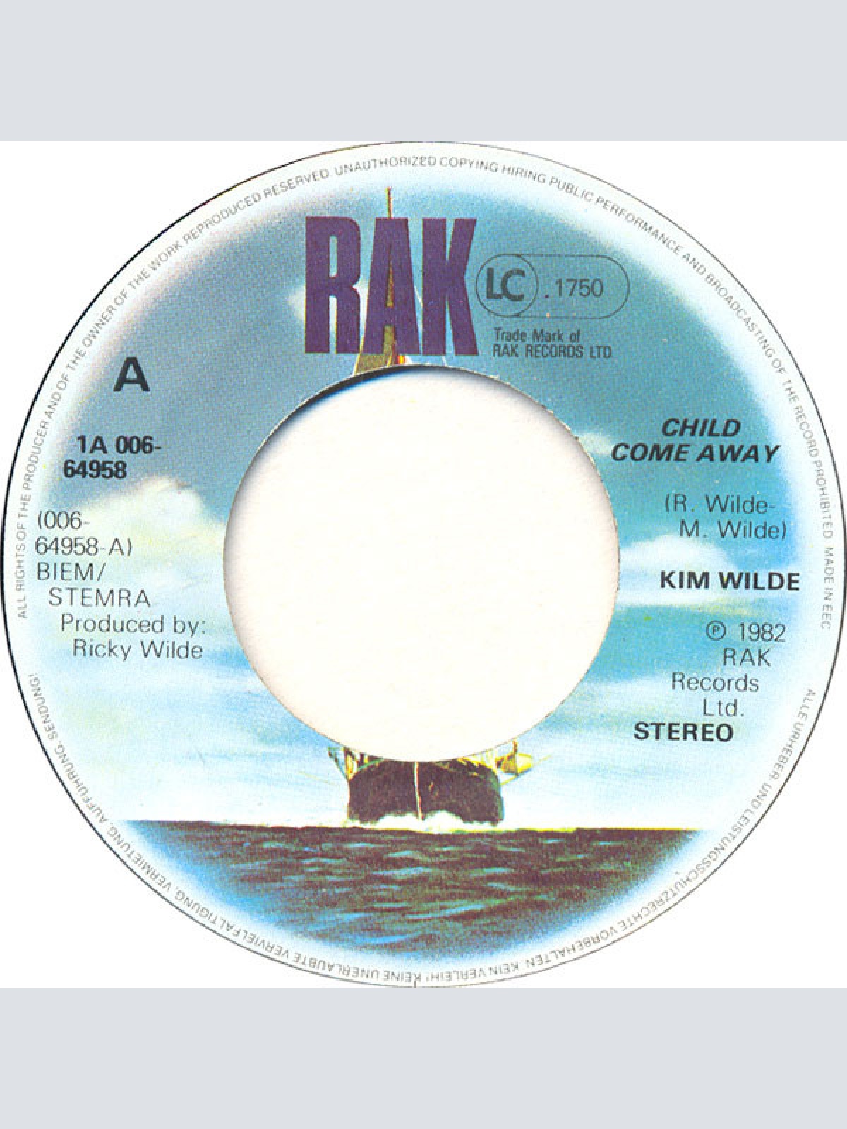 Vinyl / Kim Wilde - Child Come Away