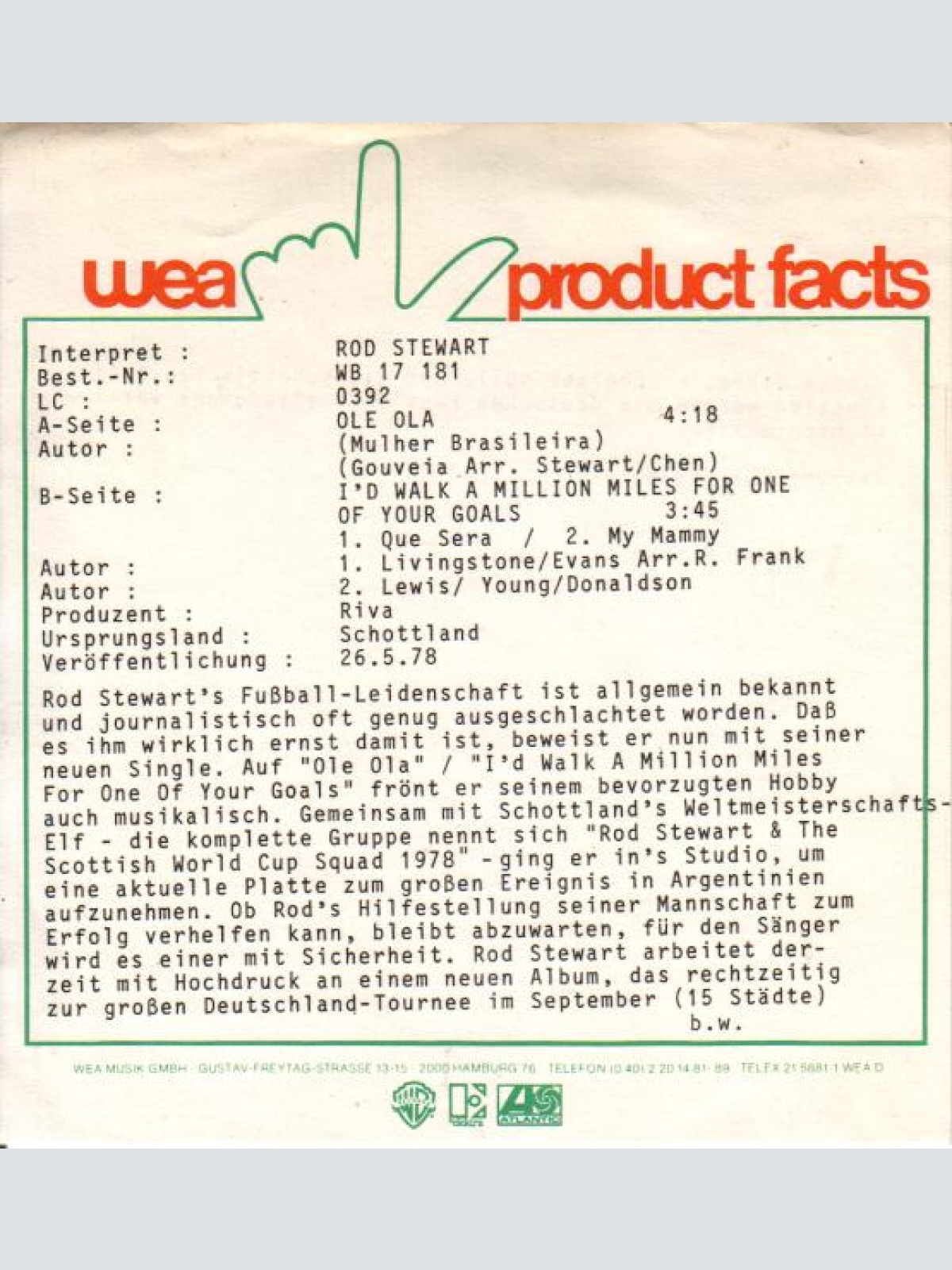 Vinyl / Rod Stewart - Ole Ola