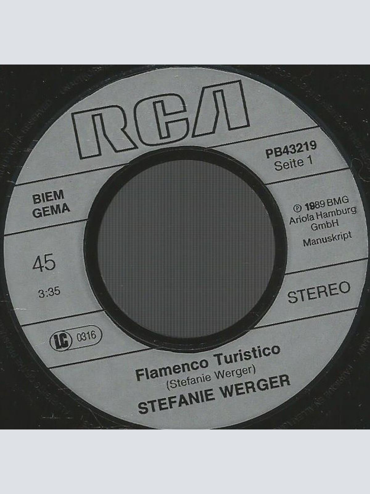 Vinyl / Stefanie Werger - Flamenco Turistico