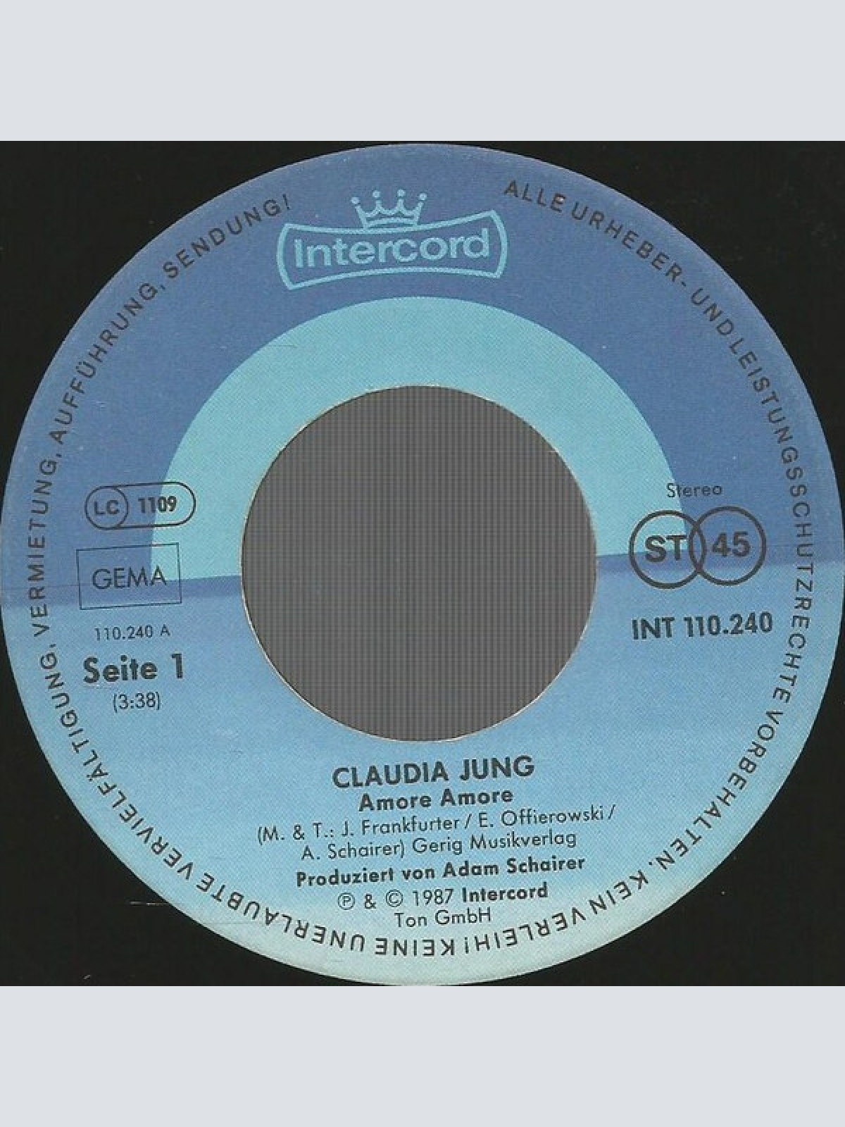 Vinyl / Claudia Jung - Amore Amore