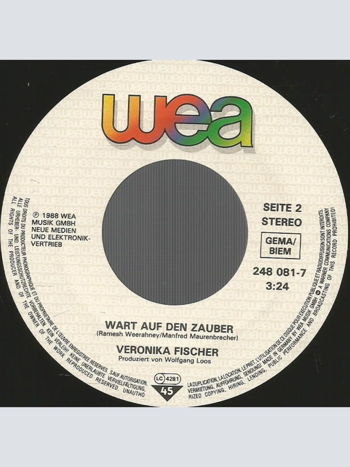 Vinyl / Veronika Fischer - Ein Gefühl Wie Das Leben