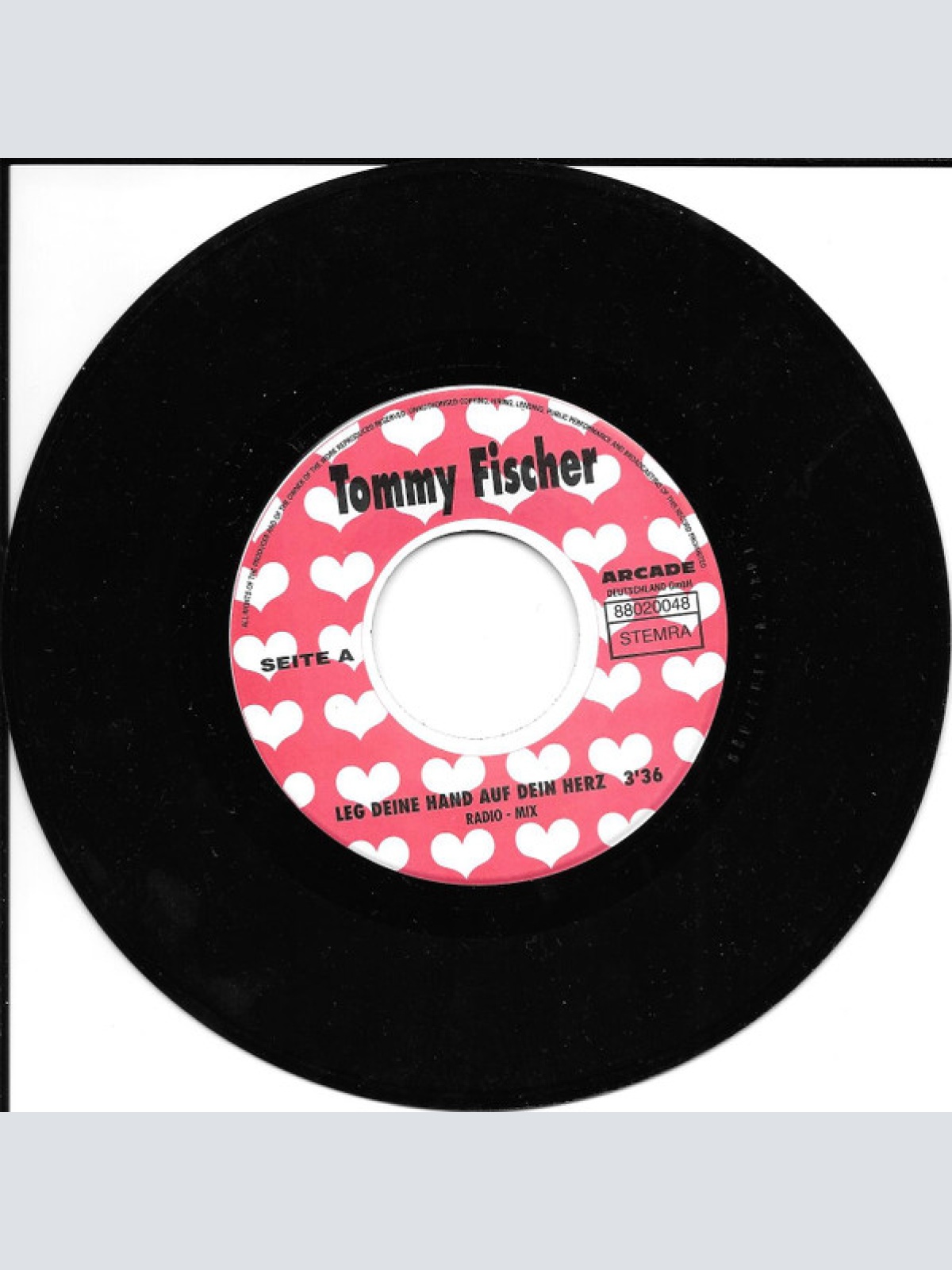 Vinyl / Tommy Fischer - Leg Deine Hand Auf Dein Herz