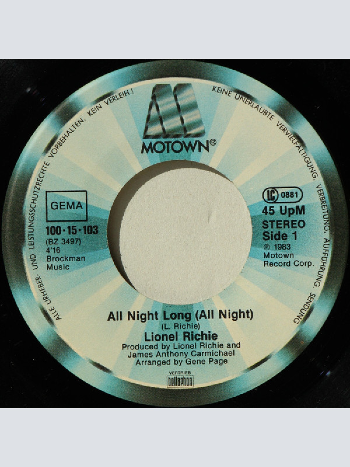 Vinyl / Lionel Richie - All Night Long (All Night)