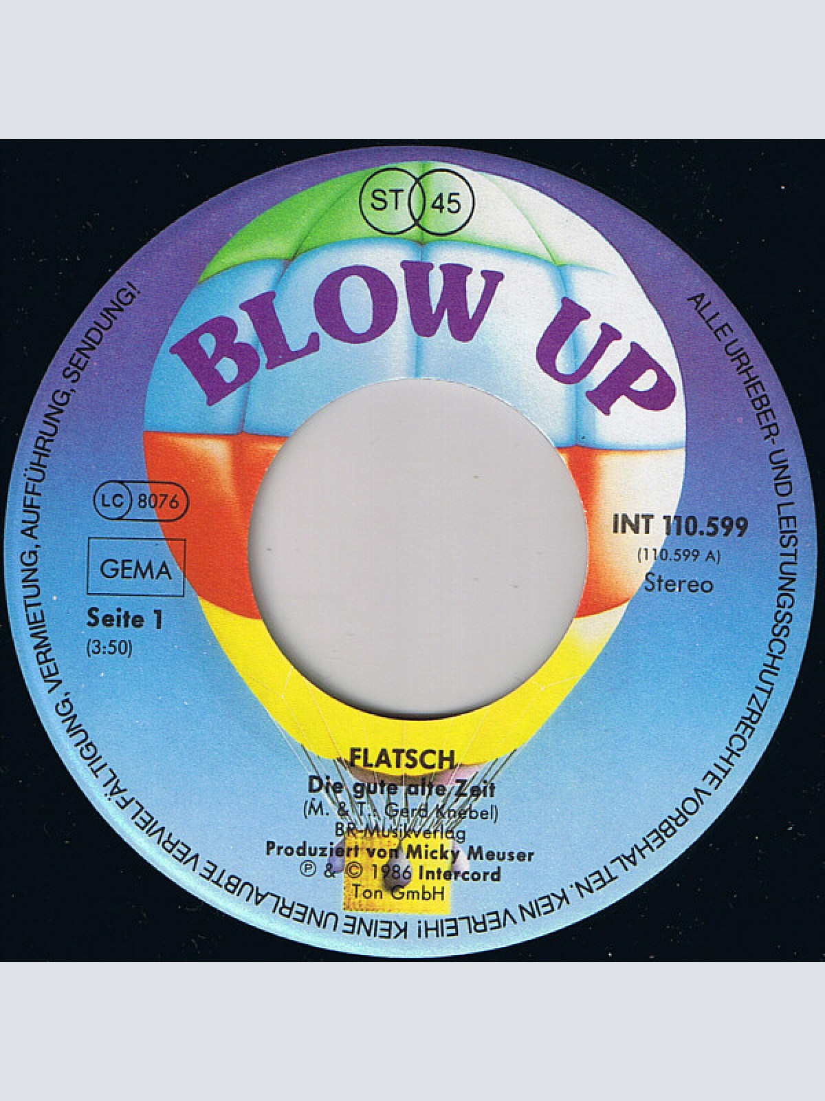 Vinyl / Flatsch* - Die Gute Alte Zeit