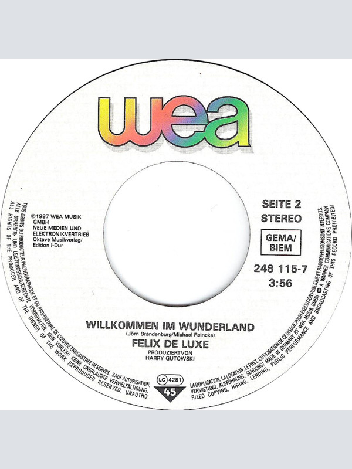 Vinyl / Felix De Luxe - Kleines Herz In Not