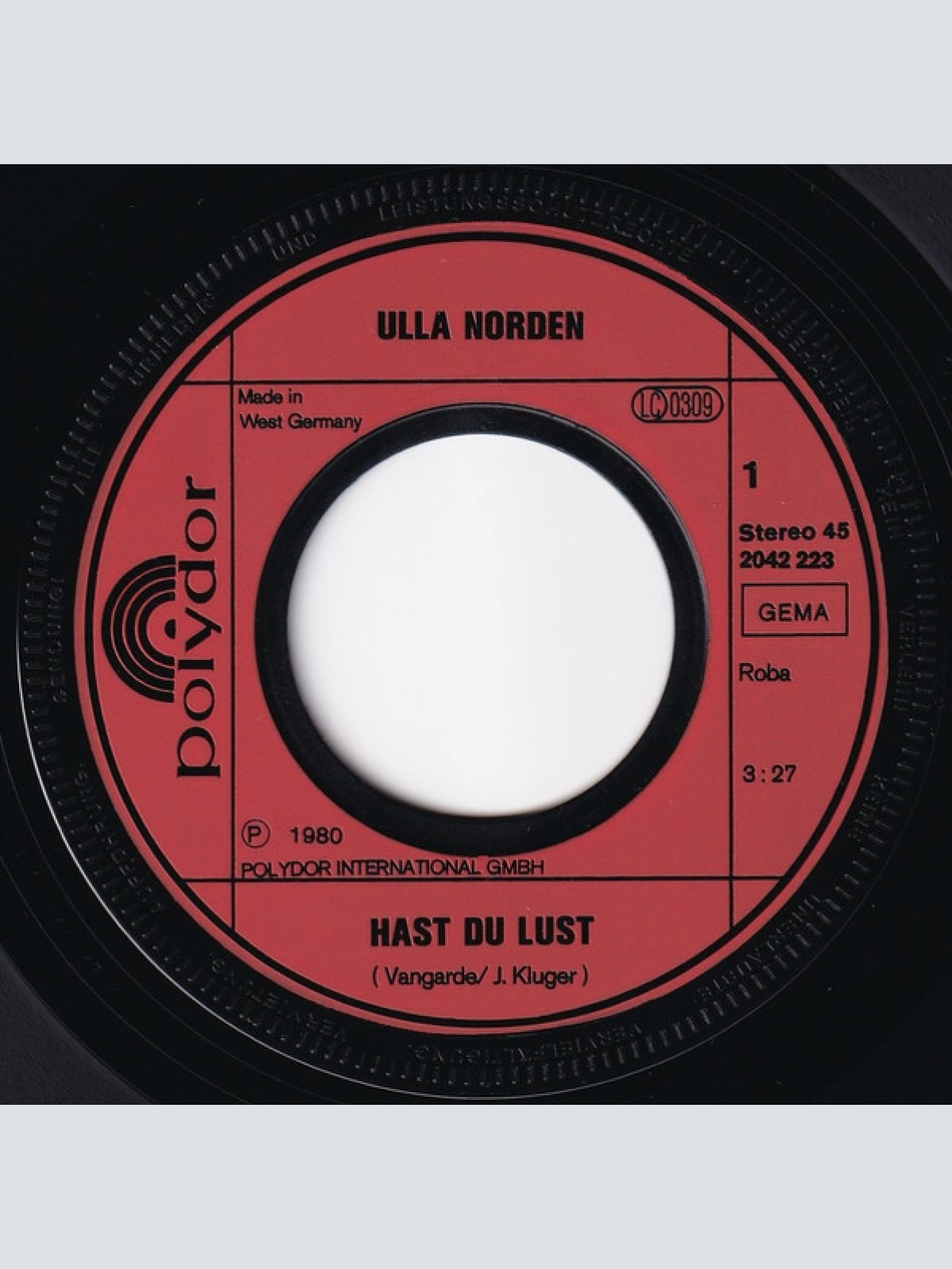 Vinyl / Ulla Norden - Hast Du Lust?