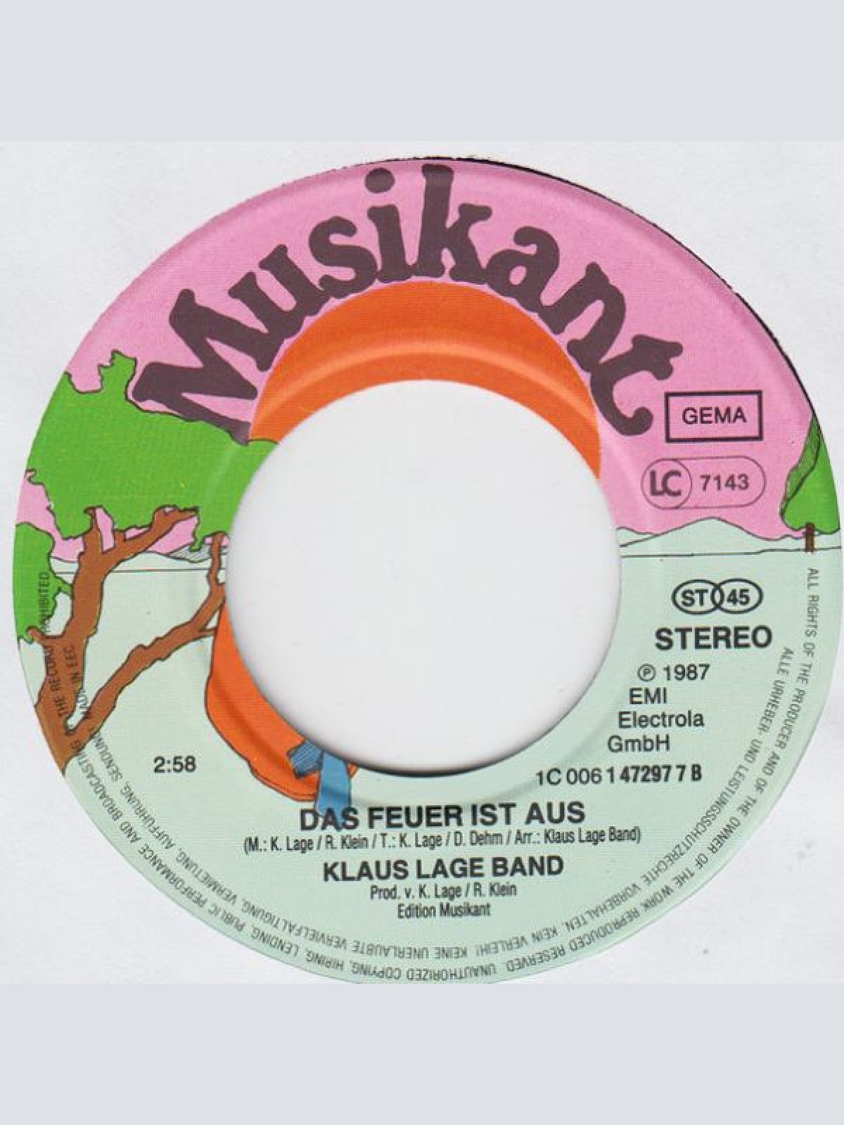 Vinyl / Klaus Lage Band - Wenn Du Wärme Brauchst