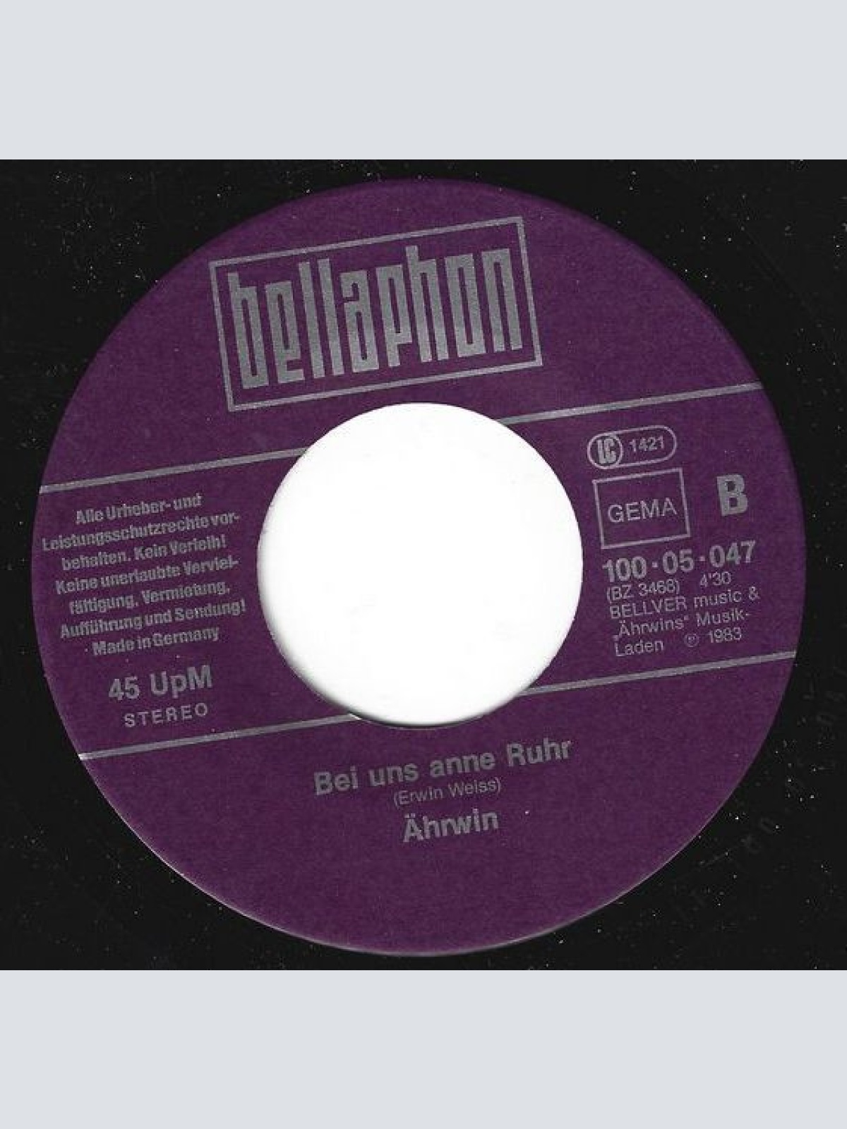 Vinyl / Ährwin - Ich Bau Mich Main Häusken