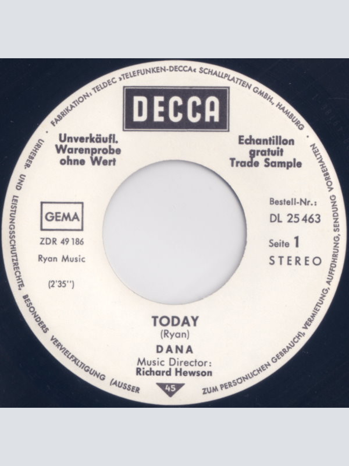 Vinyl / Dana (9) - Today