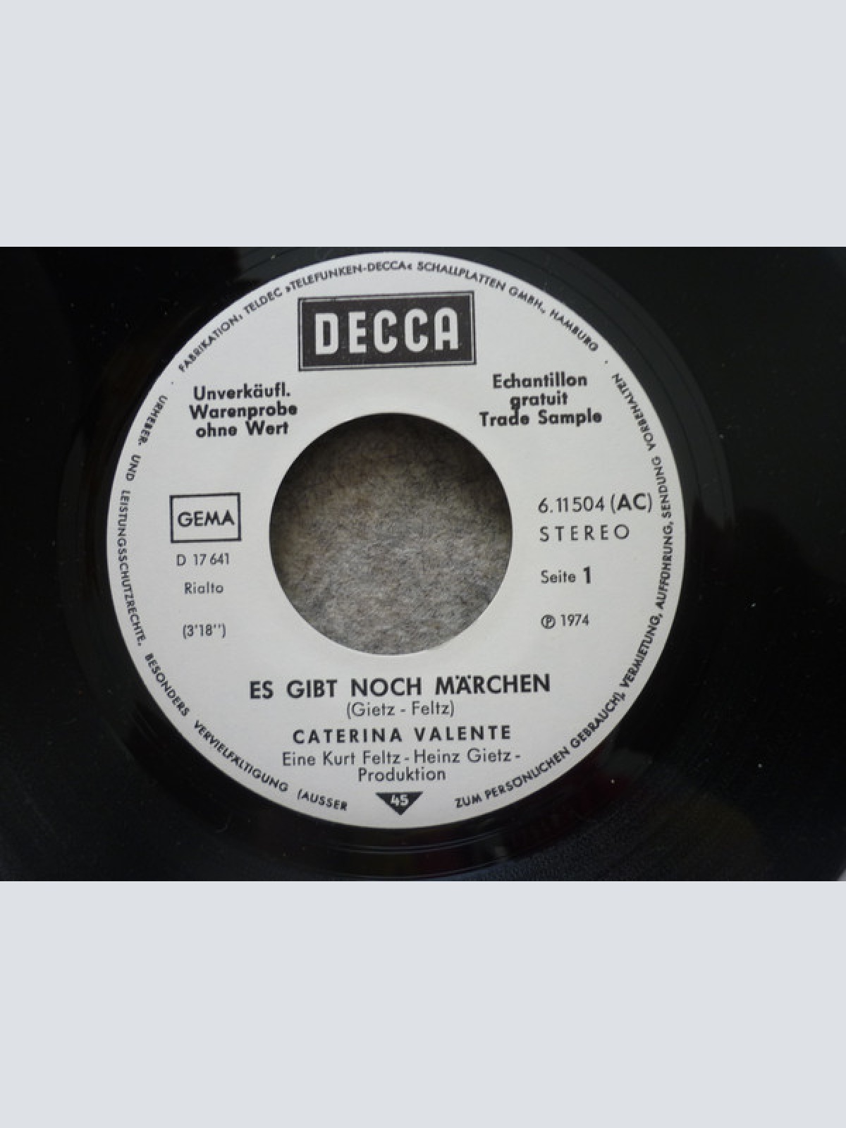 Vinyl / Caterina Valente - Es Gibt Noch Märchen