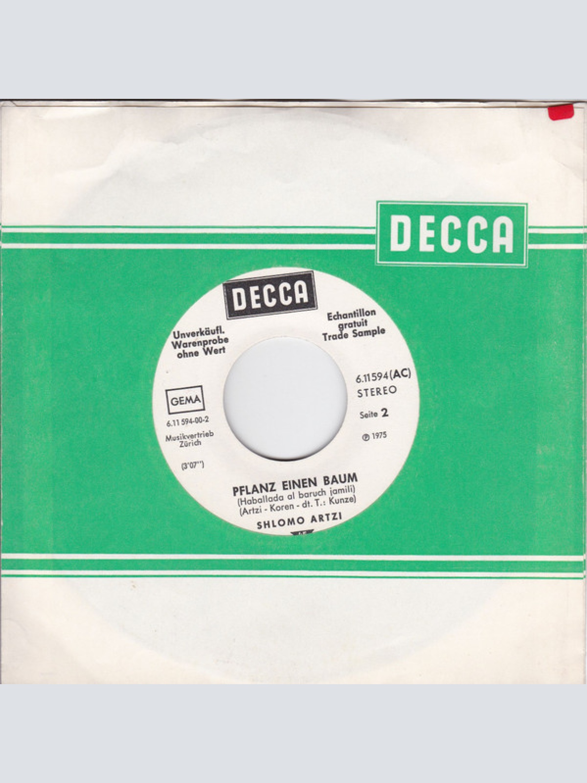 Vinyl / Shlomo Artzi - Schuld Ist Immer Nur L'amour