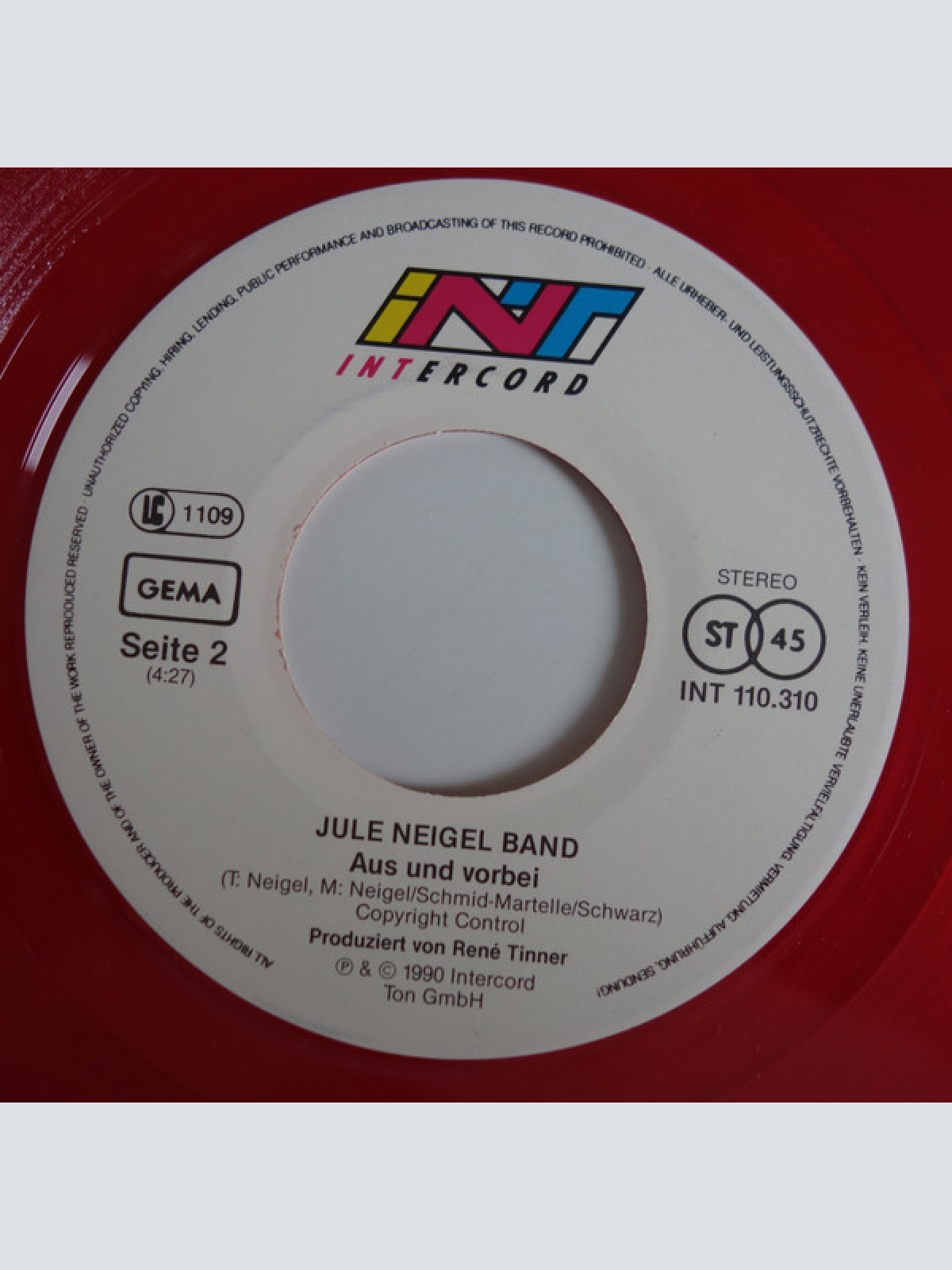 Vinyl / Jule Neigel Band - Shut Up!