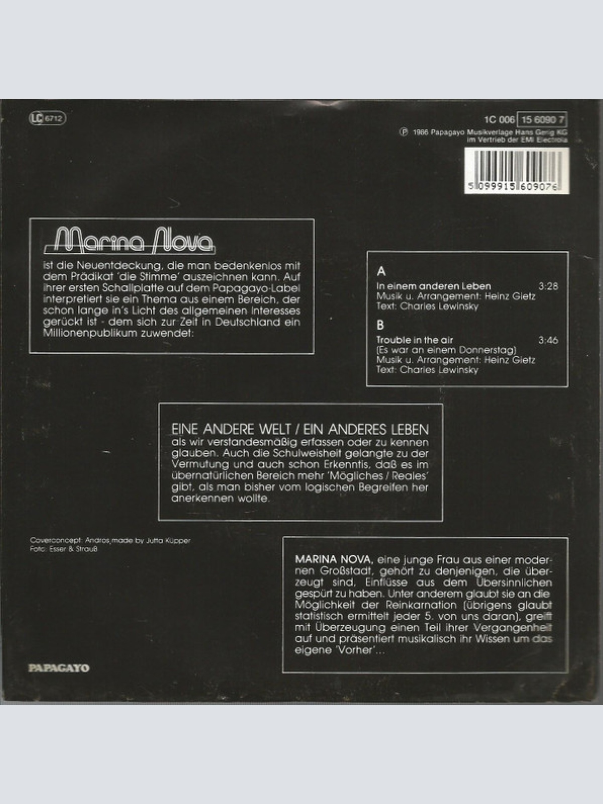 Vinyl / Marina Nova - In Einem Anderen Leben