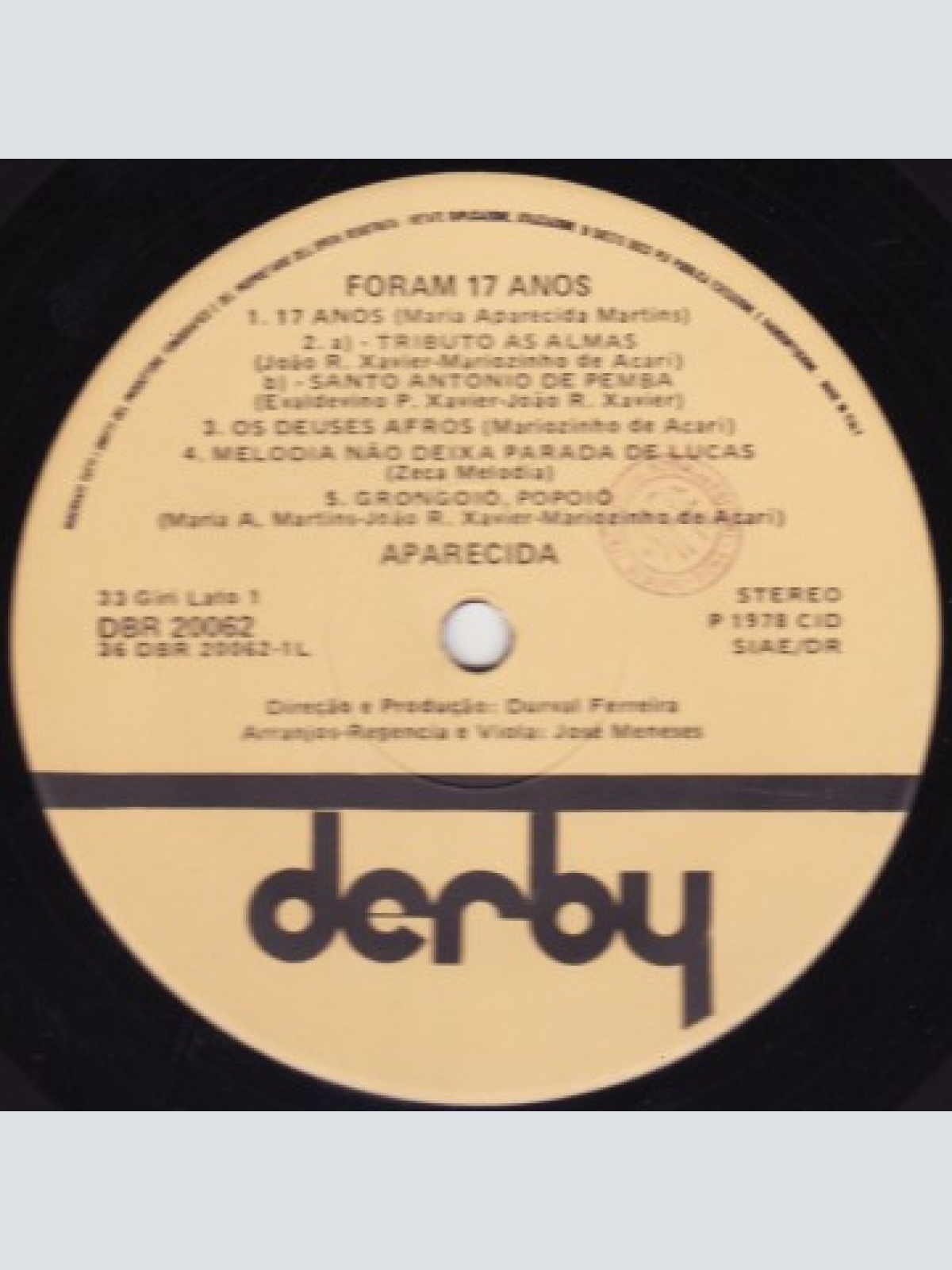 Vinyl / Aparecida - Foram 17 Anos