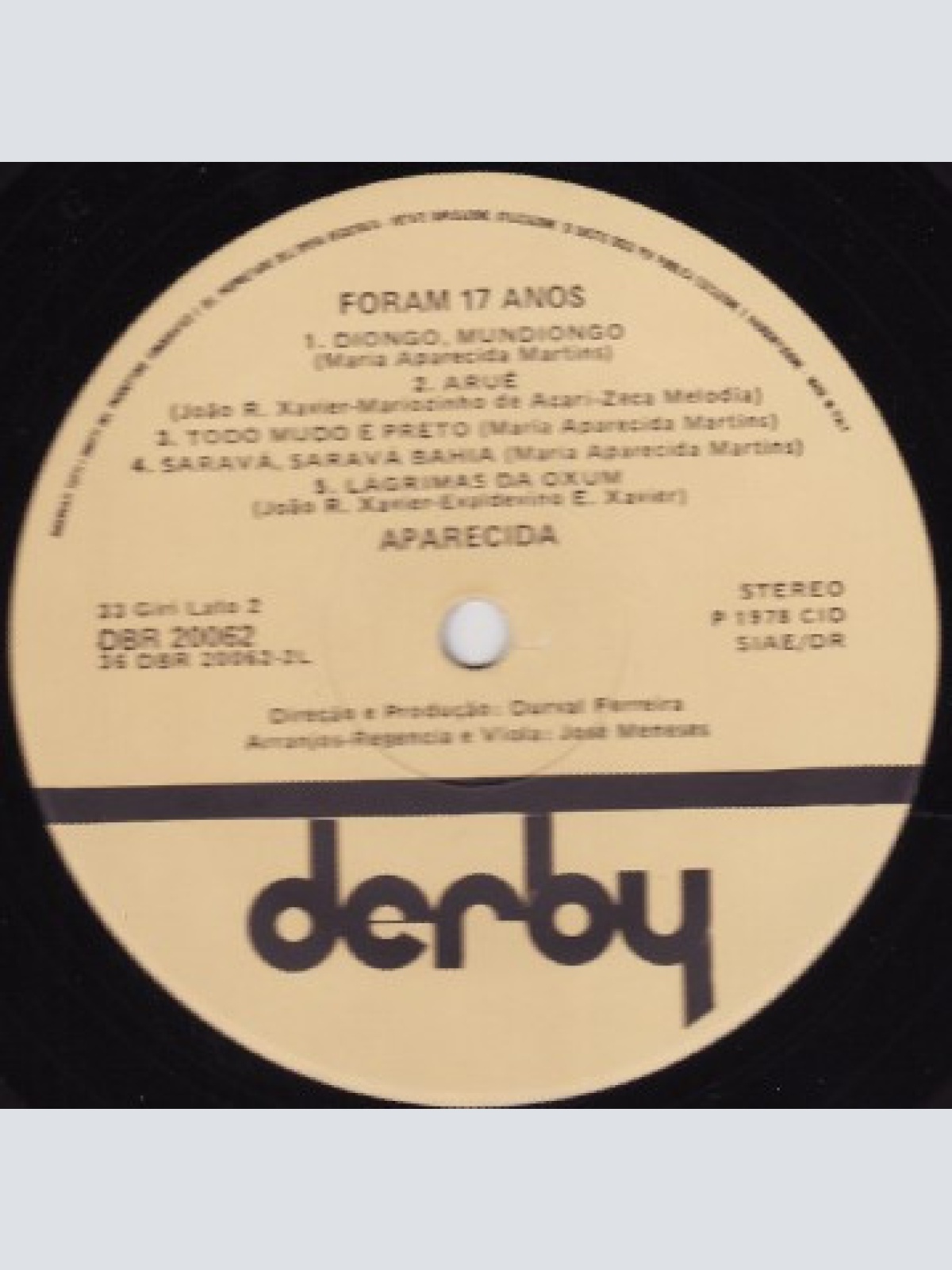Vinyl / Aparecida - Foram 17 Anos