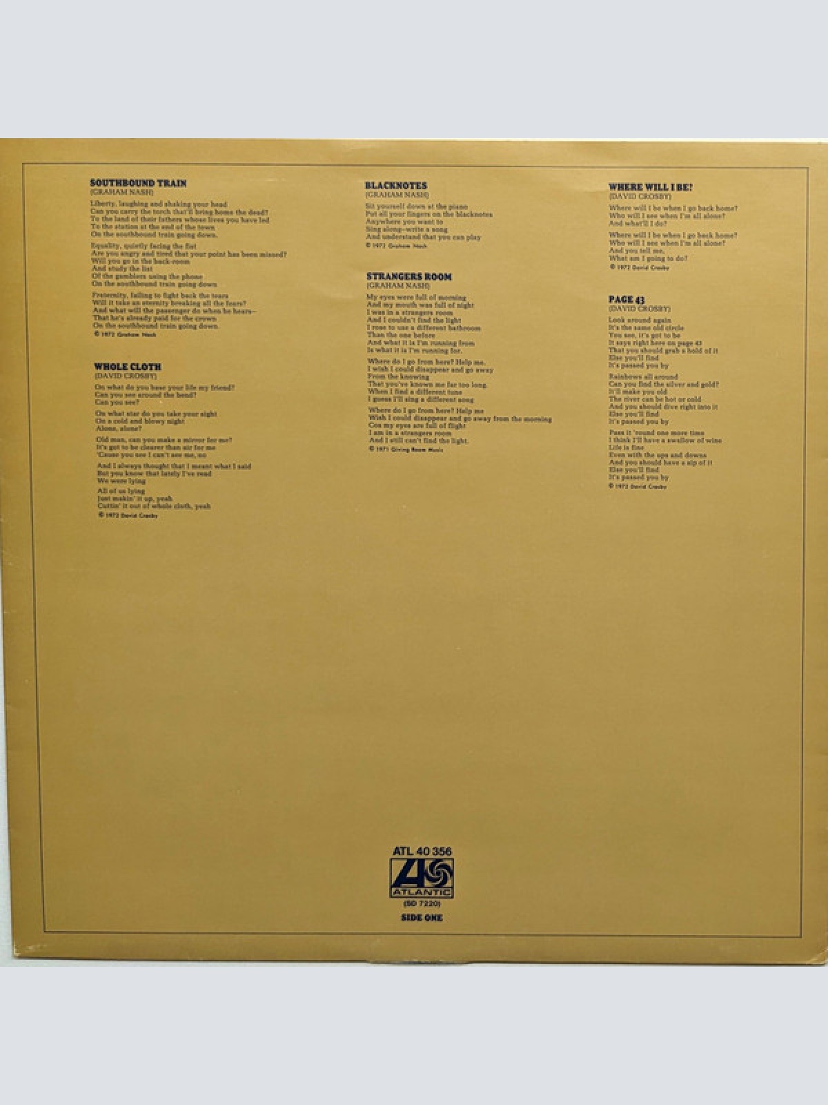 Vinyl / Graham Nash & David Crosby* - Graham Nash / David Crosby