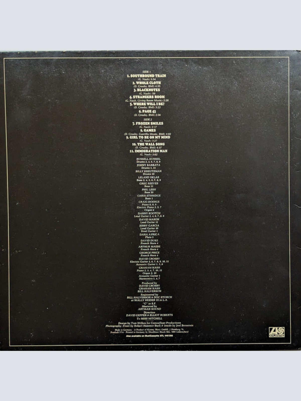 Vinyl / Graham Nash & David Crosby* - Graham Nash / David Crosby