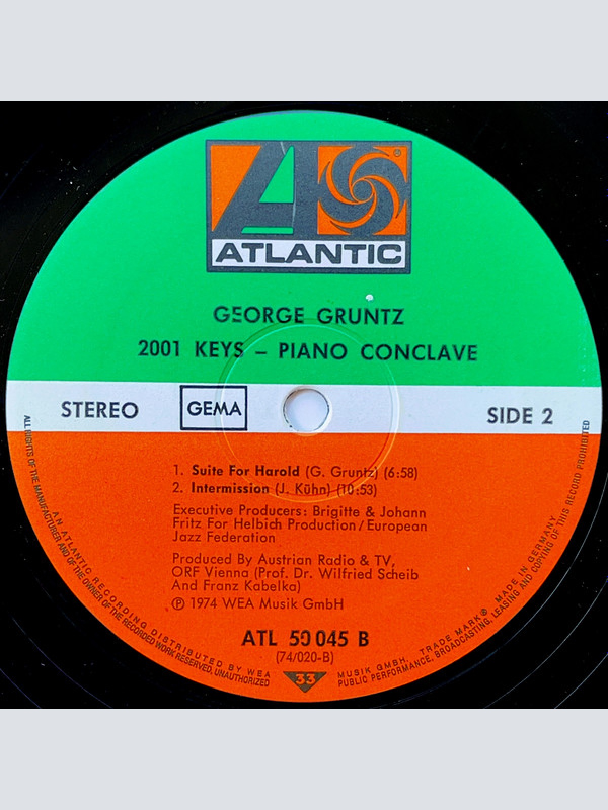 Vinyl / George Gruntz - 2001 Keys - Piano Conclave