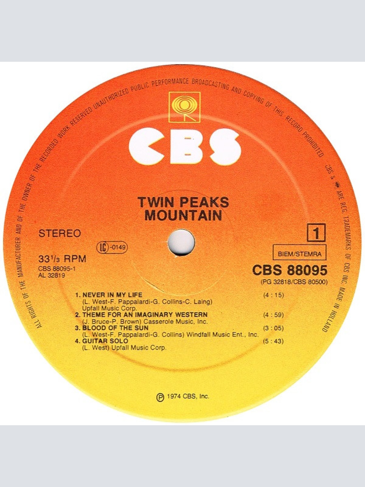 Vinyl / Mountain - Twin Peaks
