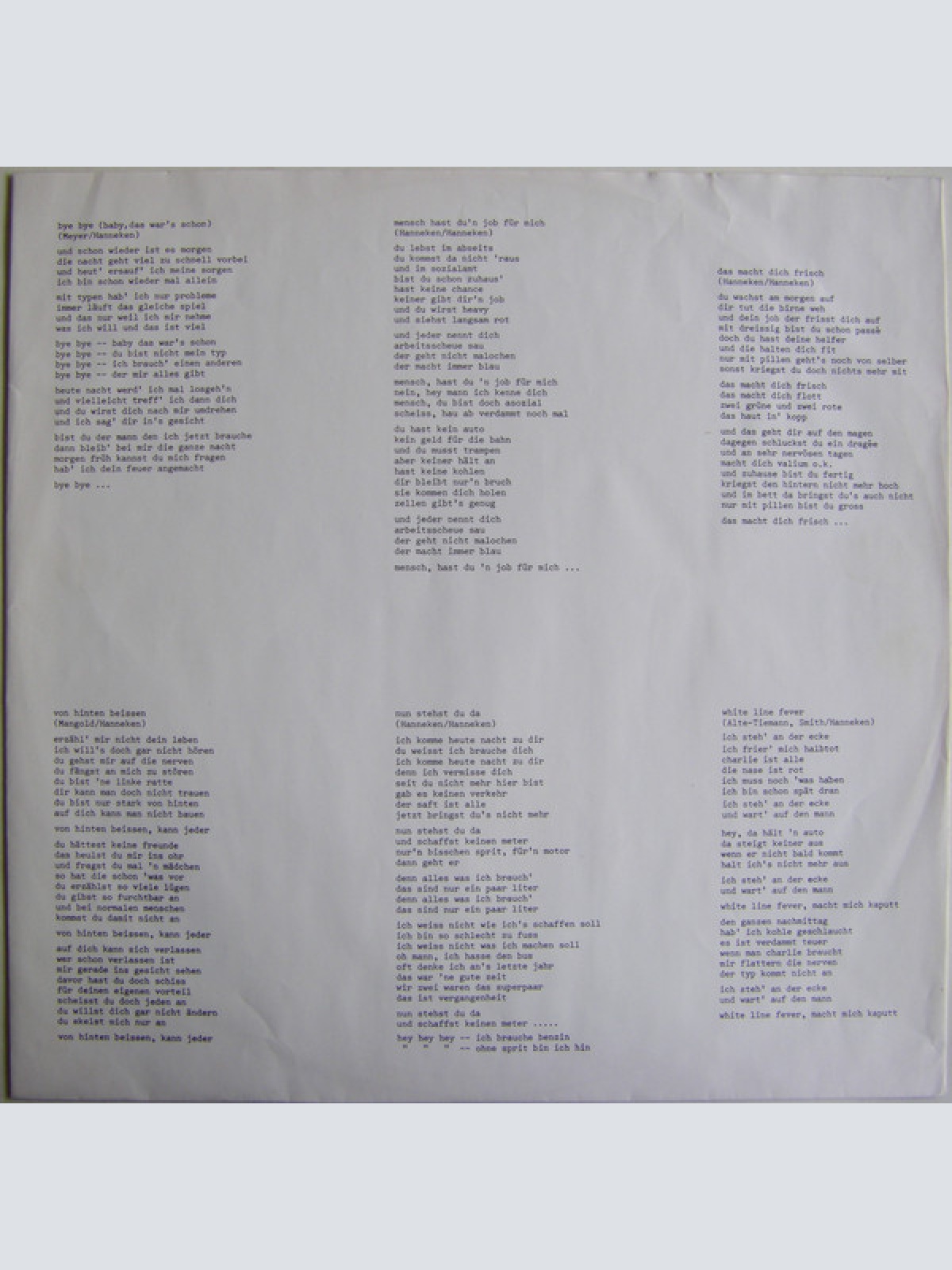 Vinyl / Vera Kaa - Das Macht Dich Frisch