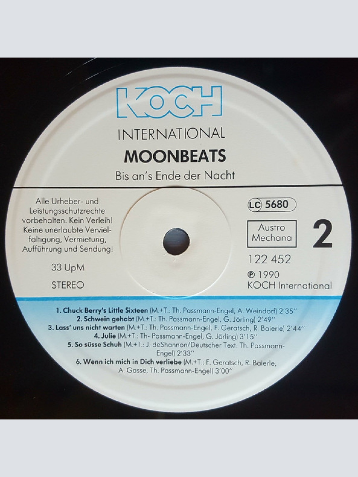 Vinyl / Moonbeats - Bis Ans Ende Der Nacht