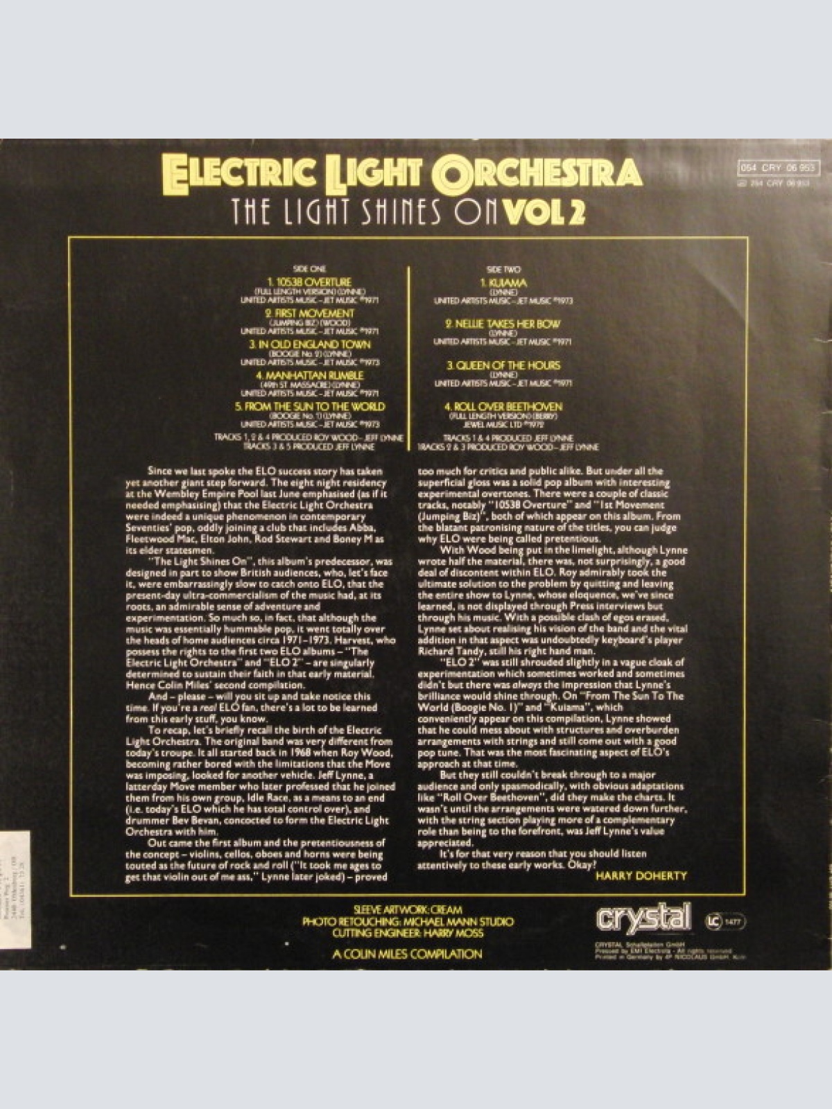 Vinyl / Electric Light Orchestra - The Light Shines On Vol 2