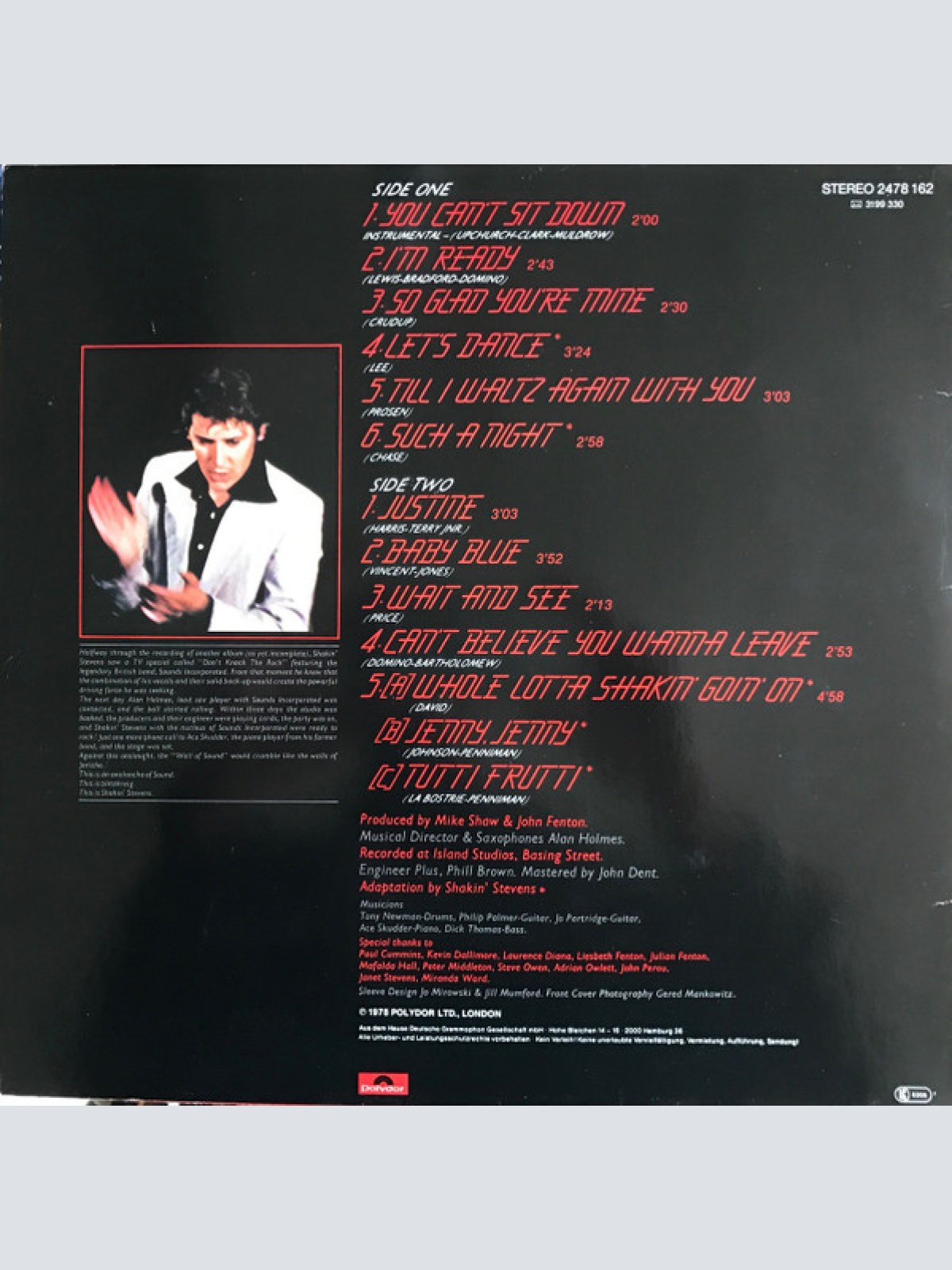 Vinyl / Shakin' Stevens - Shakin' Stevens