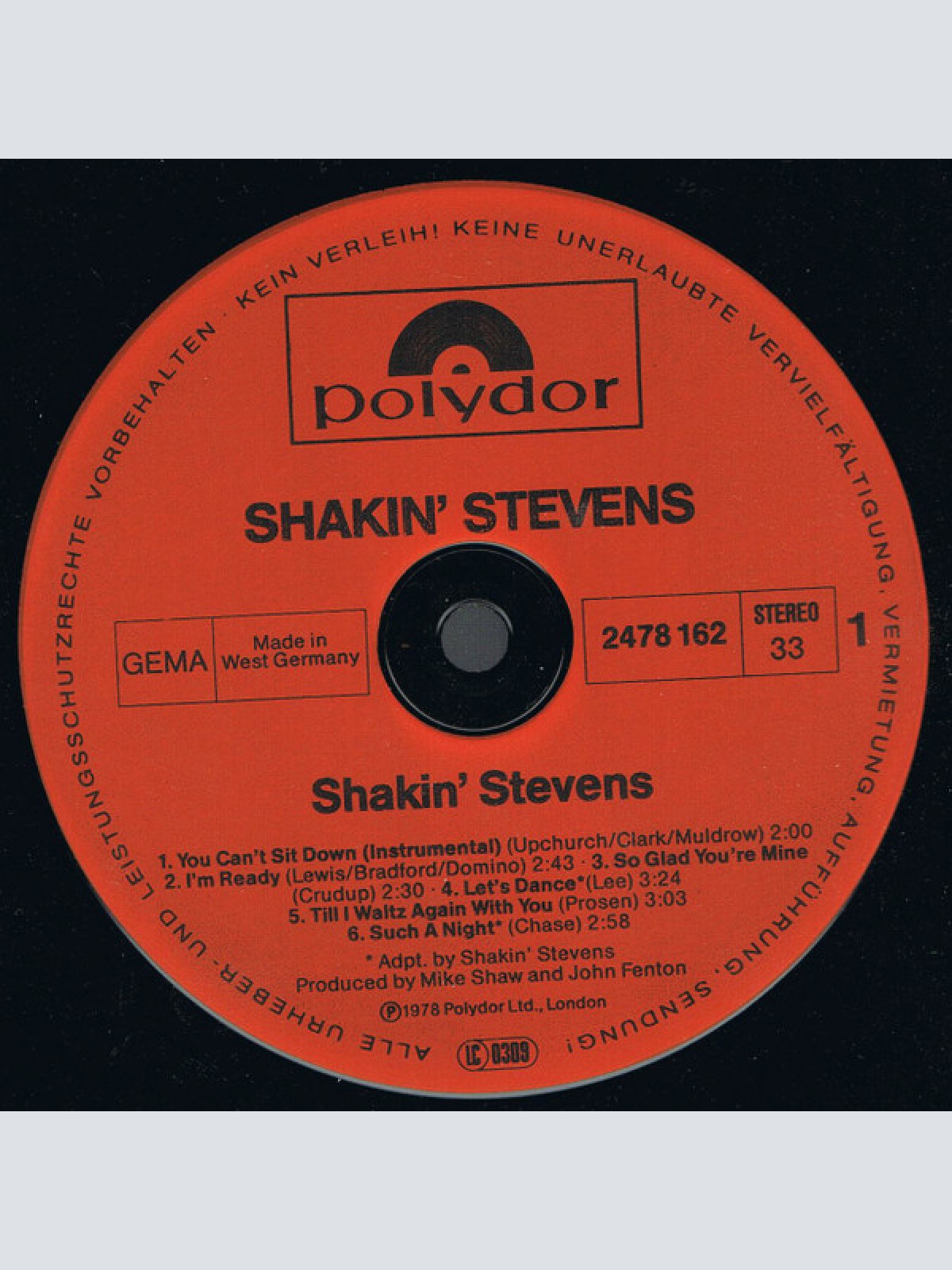 Vinyl / Shakin' Stevens - Shakin' Stevens