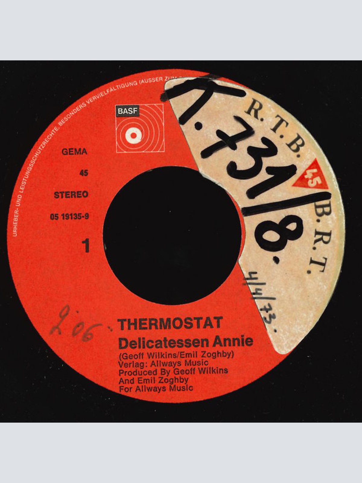 Vinyl / Thermostat (2) - Delicatessen Annie