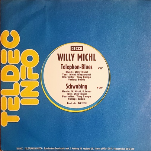 Vinyl / Willy Michl - Telephon Blues / Schwabing