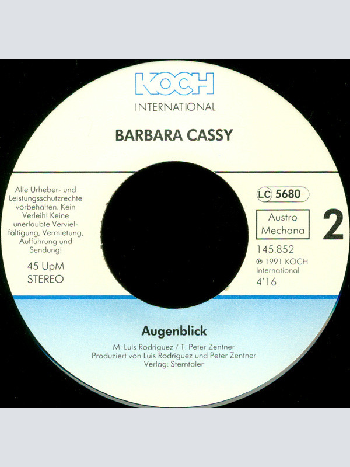 Vinyl / Barbara Cassy - Hautnah Ist Nicht Nah Genug