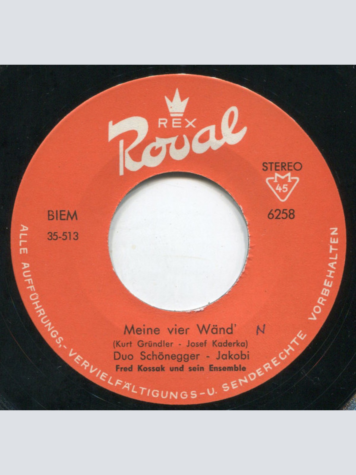 Vinyl / Duo Schönegger - Jakobi* - Meine 4 Wänd' / Zu Maria Geburt