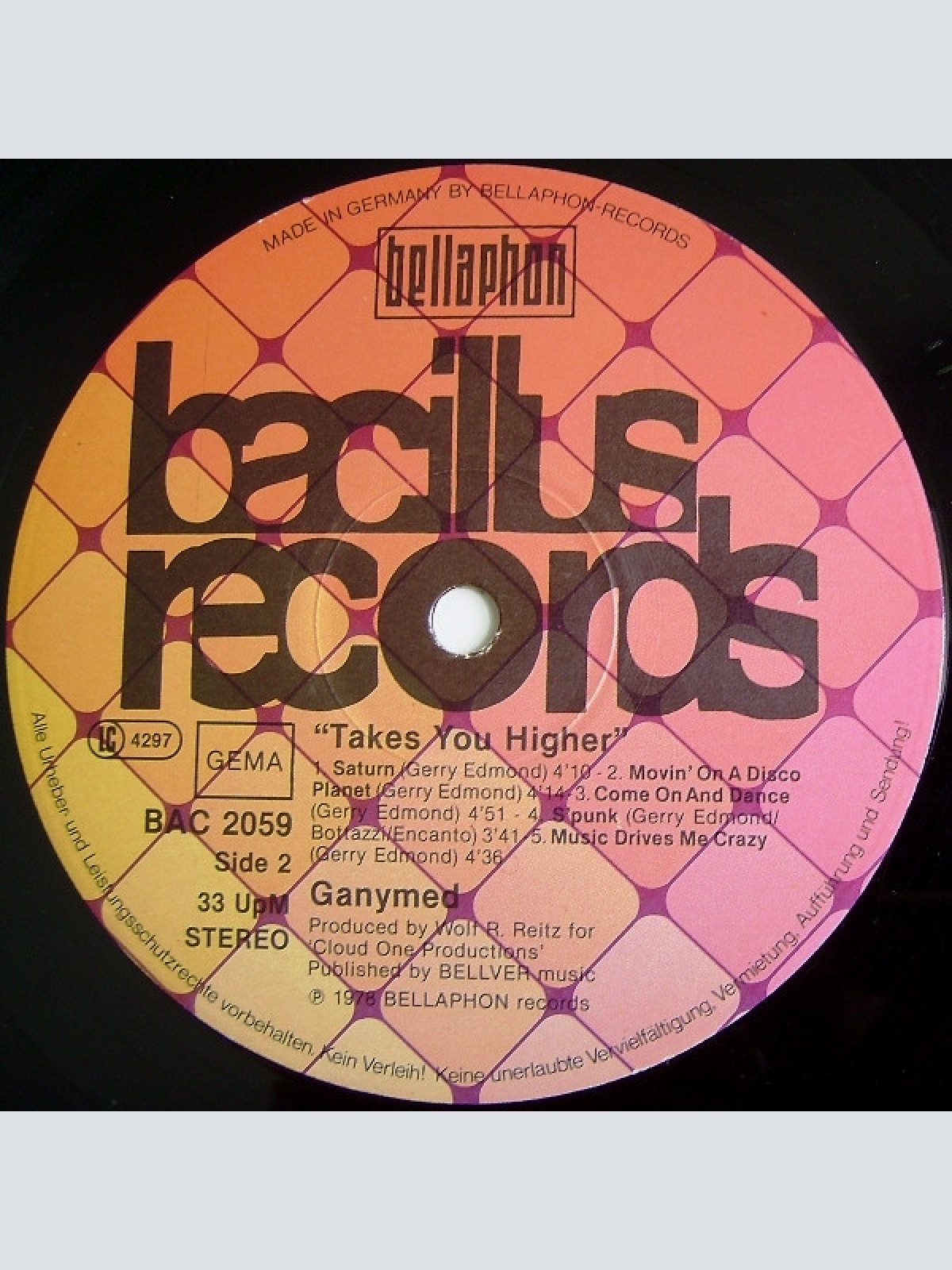 Vinyl / Ganymed - Takes You Higher