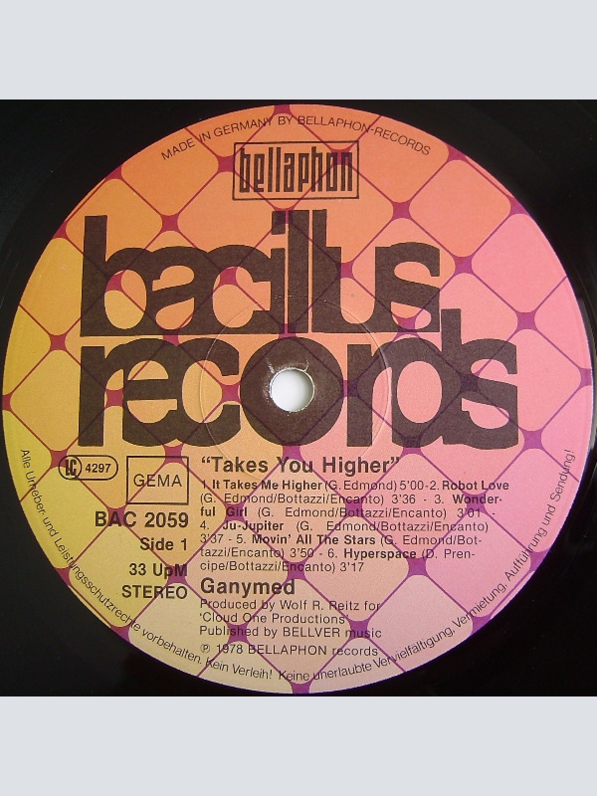 Vinyl / Ganymed - Takes You Higher