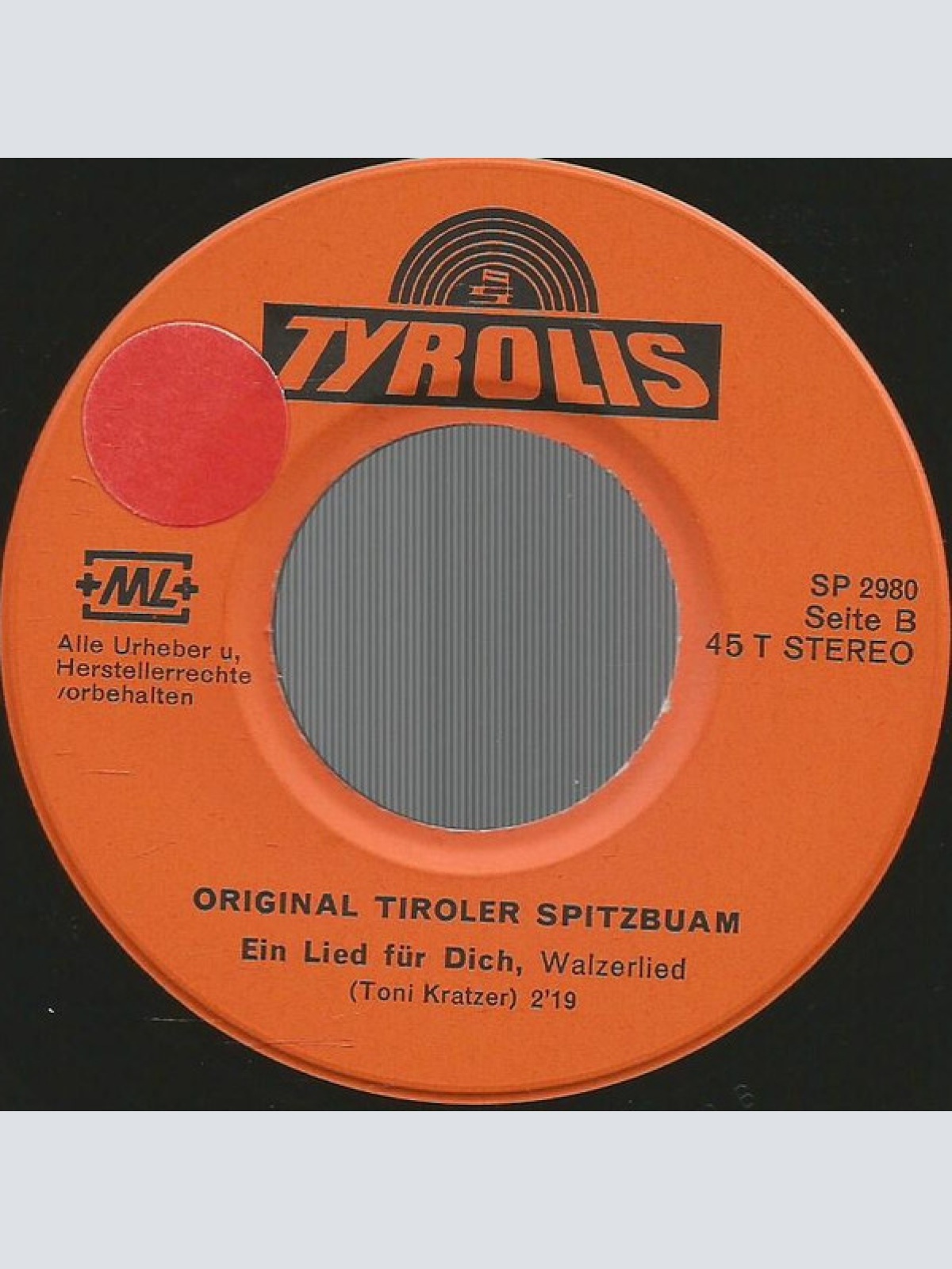 Vinyl / Orig. Tiroler Spitzbuam* - Fahrt Ins Blaue
