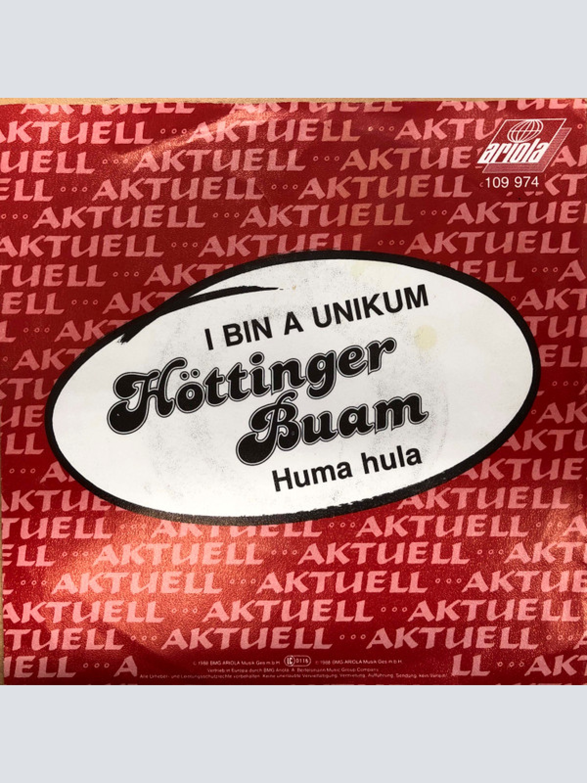 Vinyl / Höttinger Buam - I Bin A Unikum / Huma Hula