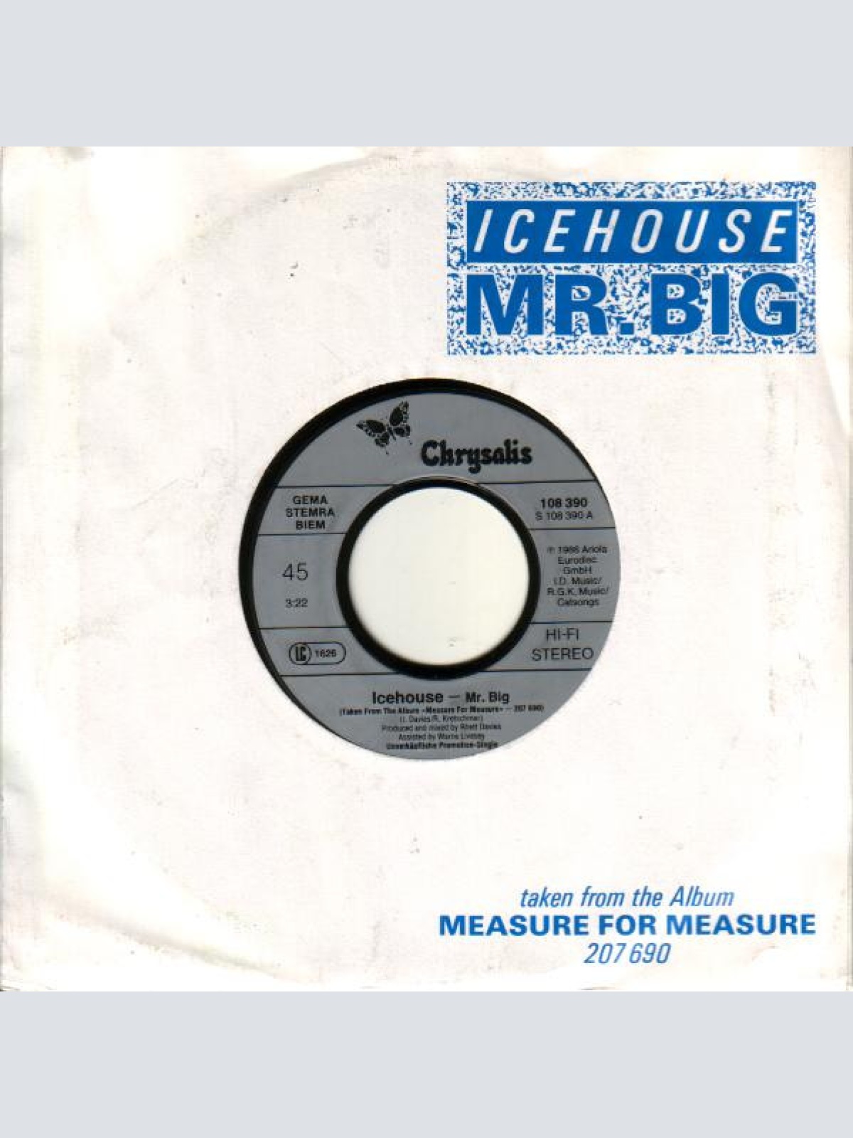 Vinyl / Icehouse - Mr. Big