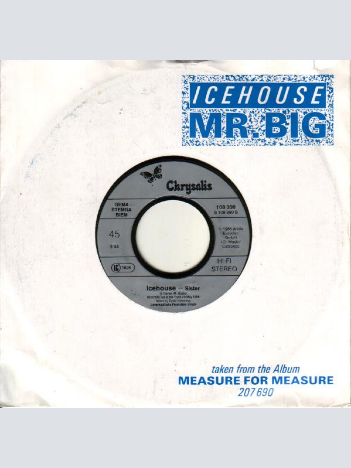 Vinyl / Icehouse - Mr. Big