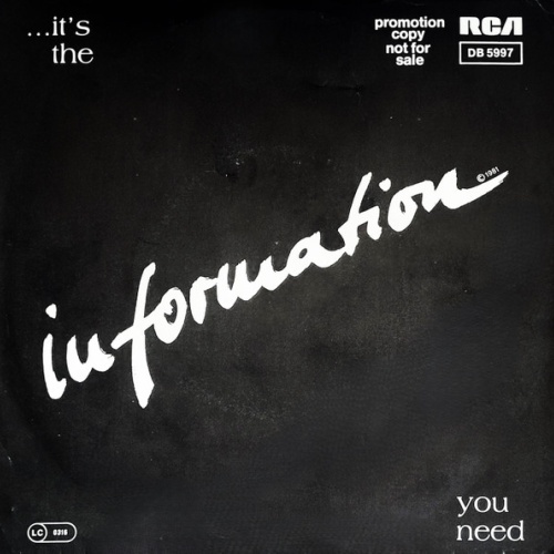 Vinyl / Information (4) - ...It's The Information You Need