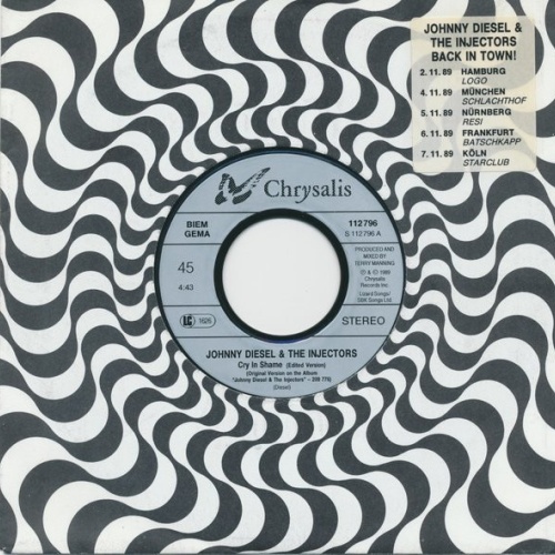 Vinyl / Johnny Diesel & The Injectors - Cry In Shame