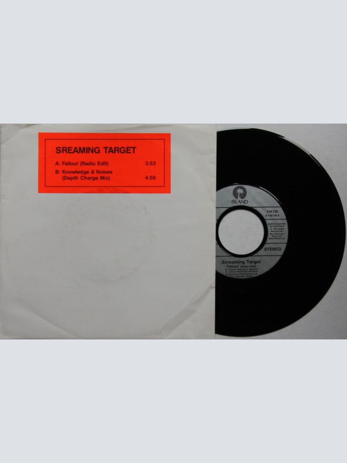 Vinyl / Screaming Target - Fallout / Knowledge & Noises