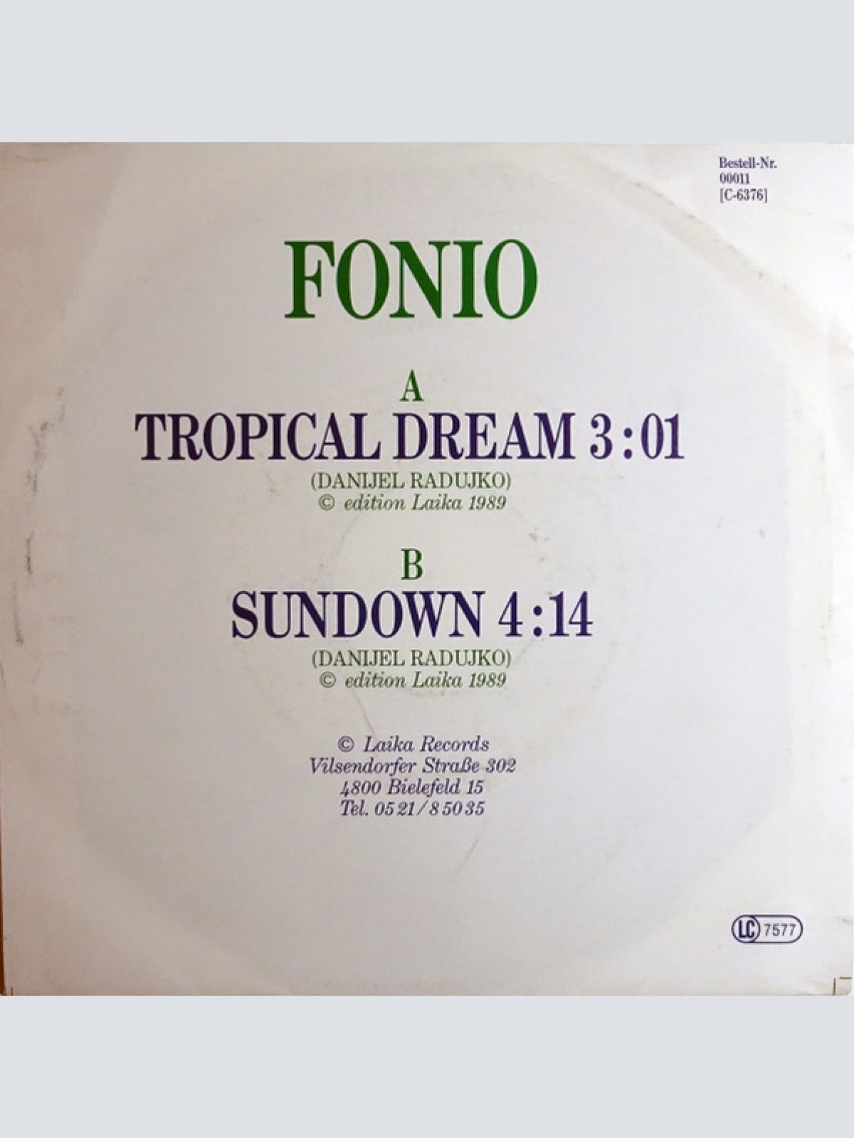Vinyl / Fonio - Tropical Dream