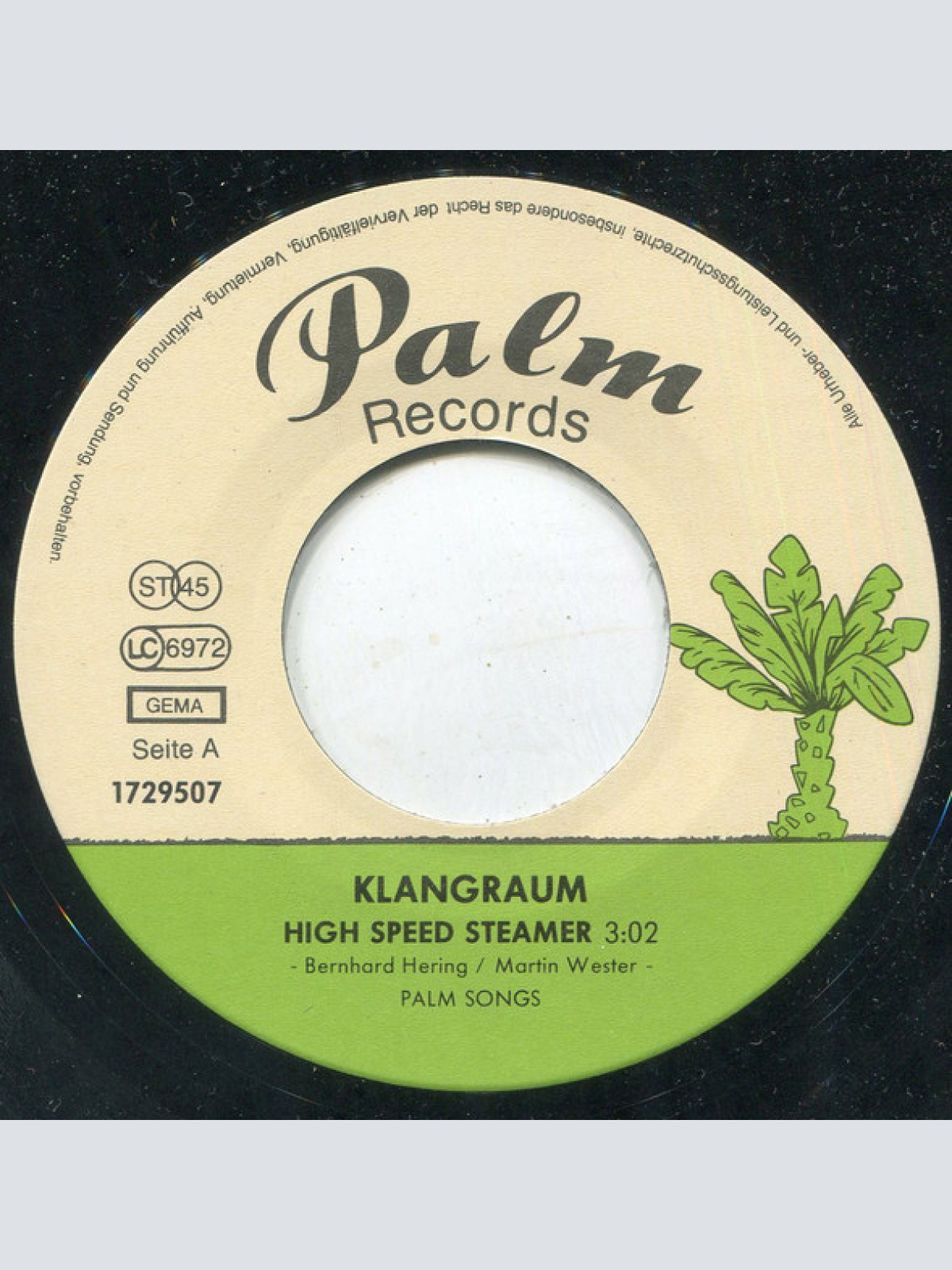 Vinyl / Klangraum - High Speed Steamer / Running Sport